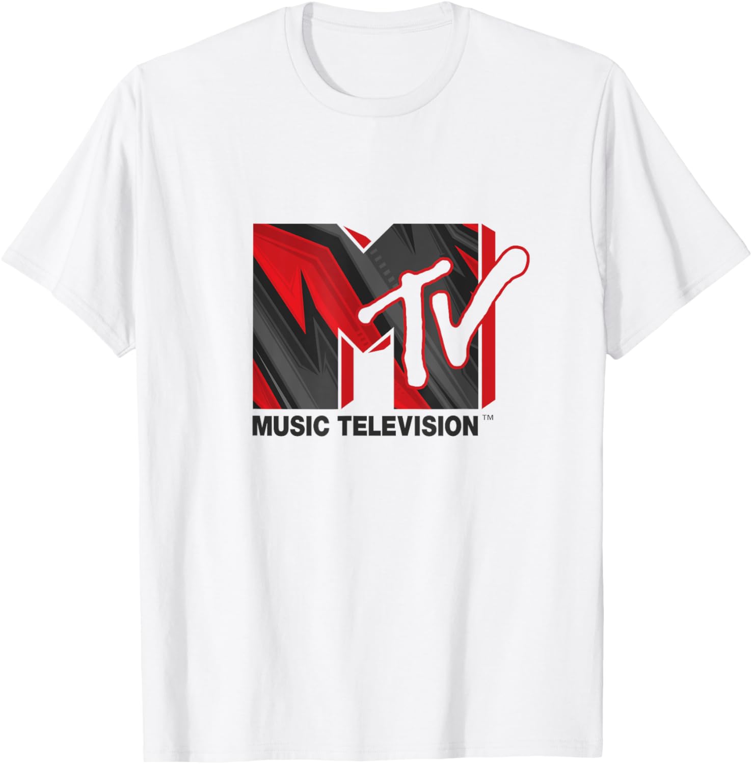Mademark x MTV Official Hard Rock Music Television T-Shirt Red Grey Black - 5