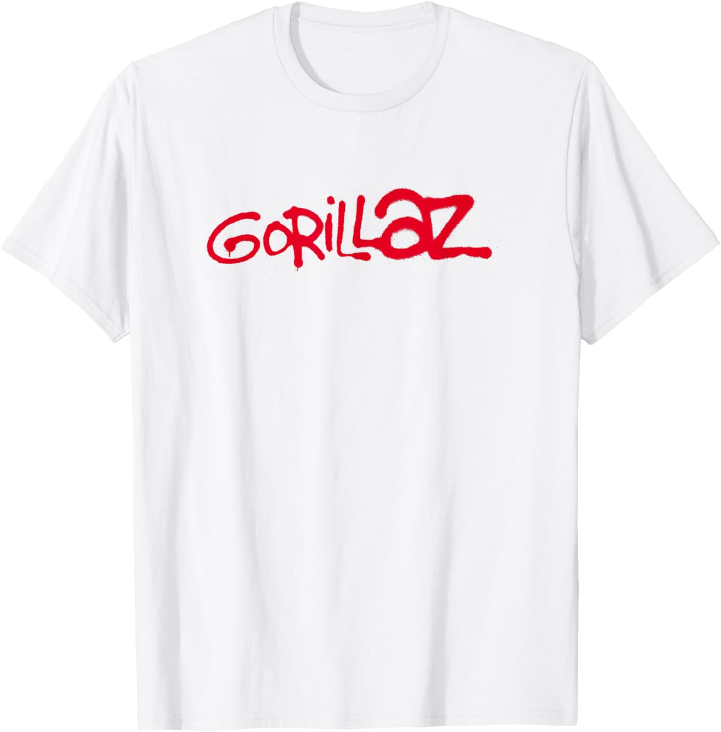 Gorillaz Red Logo Paint Brush T-Shirt for Stylish Fans and Casual Wear - 2