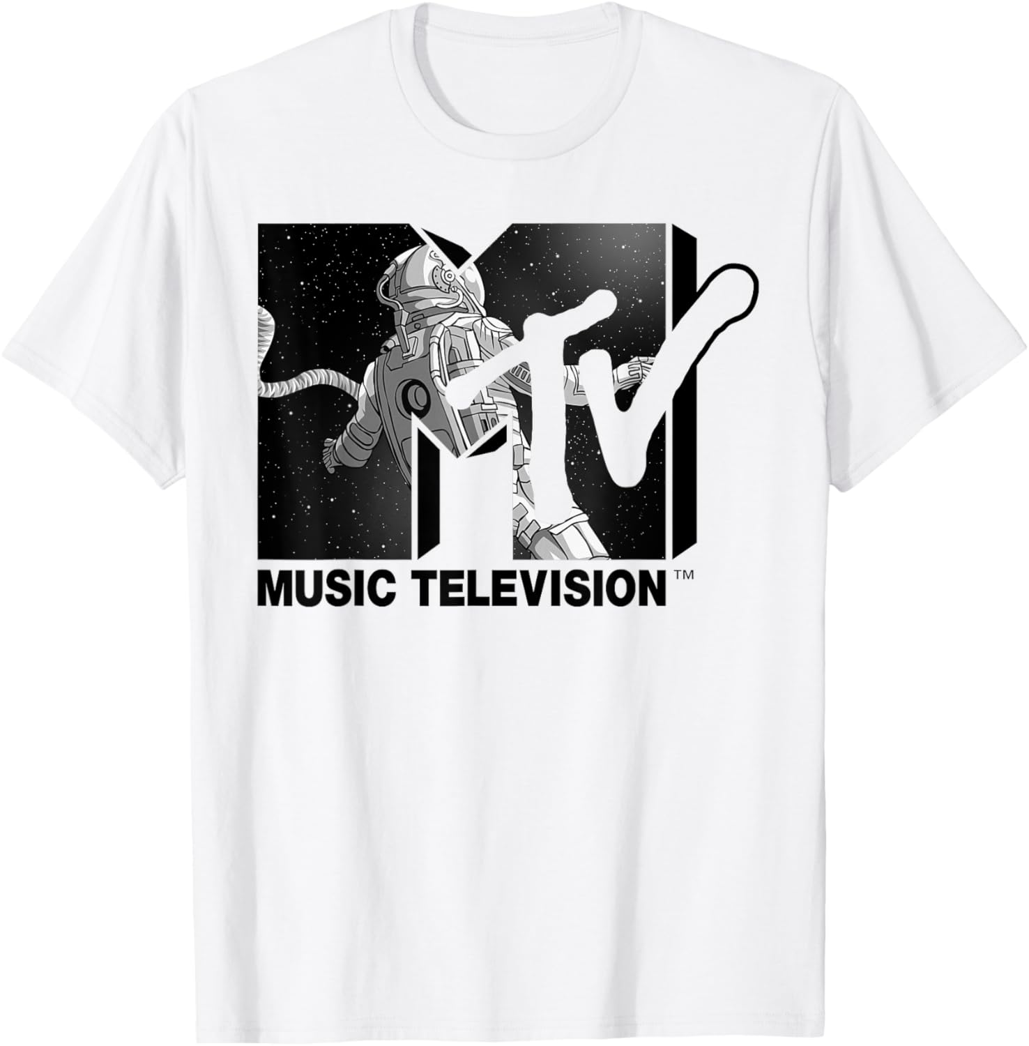 Mademark x MTV Astronaut Stratosphere Tee - Cool Graphic T-Shirt for Fans - 21