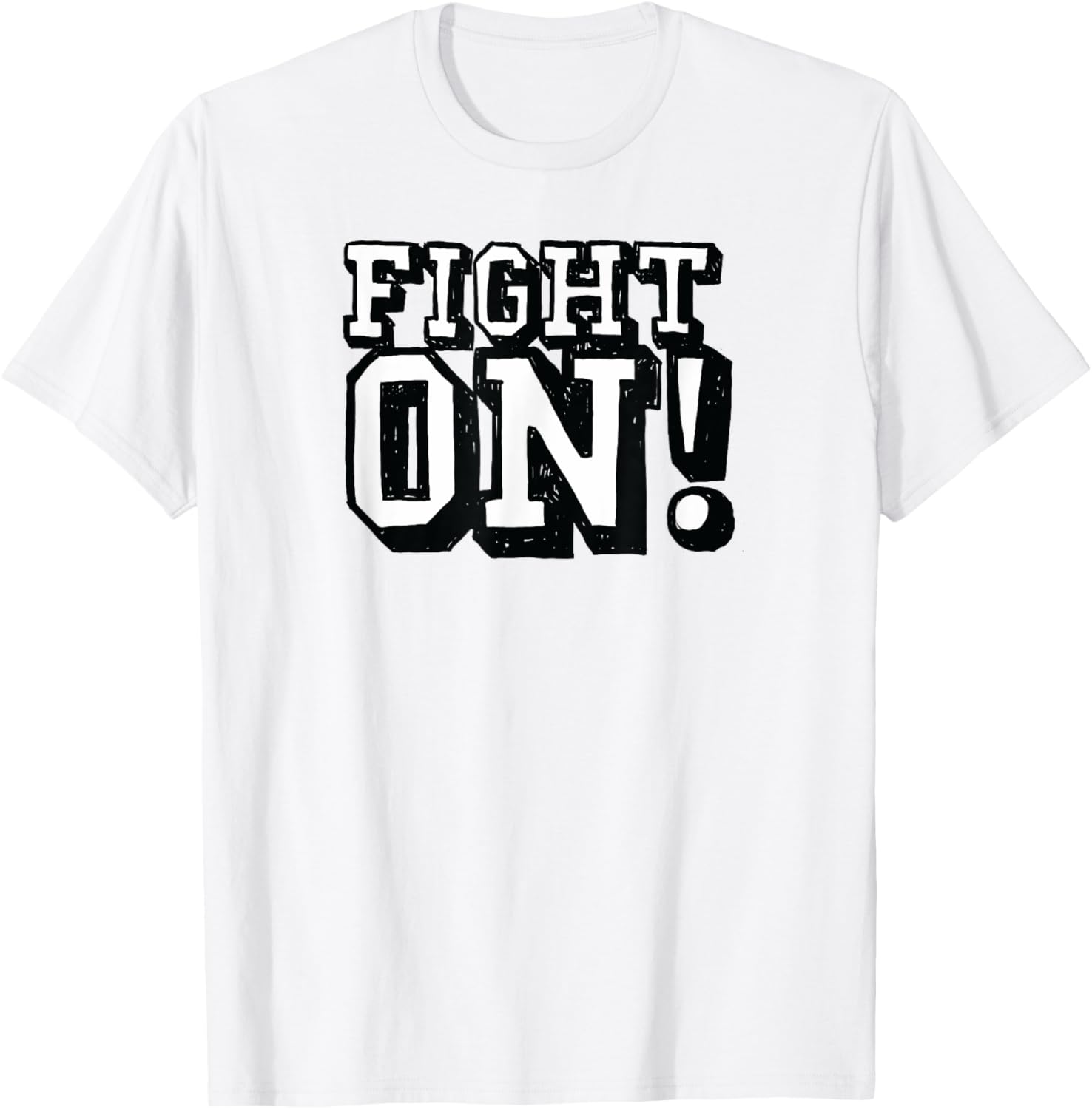 USC Black Cartoon Sketch Fight On T-Shirt for Sports Fans and Outdoors - 2