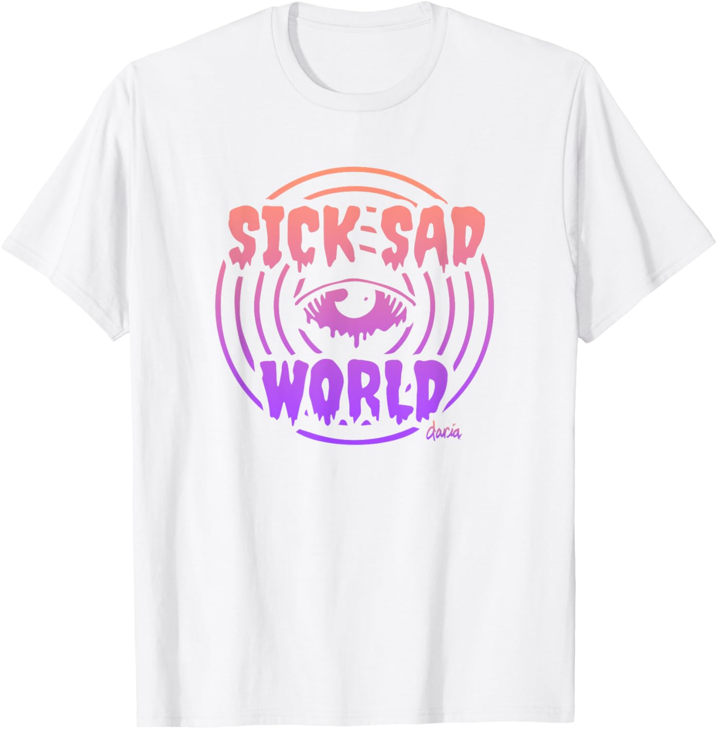 Mademark x Daria Sick Sad World Gradient T-Shirt for Trendy Fashion Lovers - 2