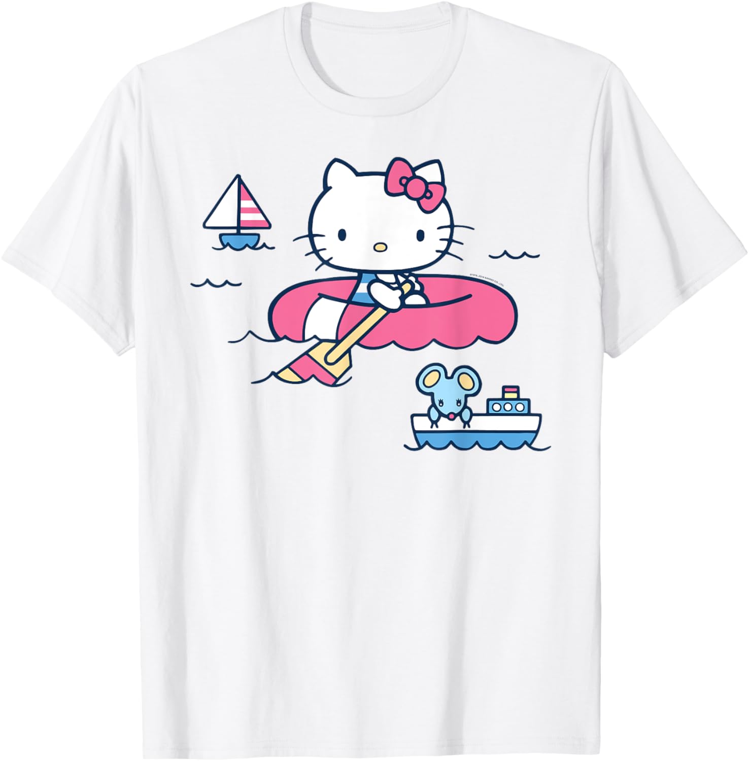 Hello Kitty Summer Boat T-Shirt for All Ages - Fun & Stylish Apparel - 14