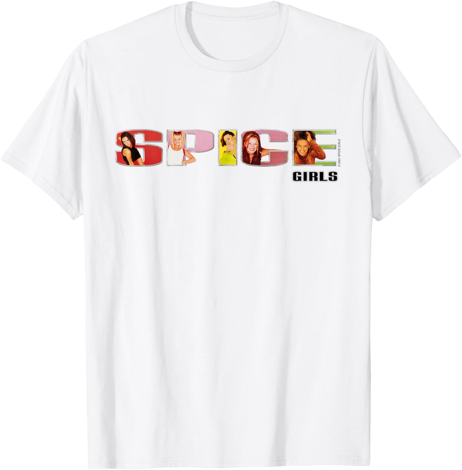 Spice Girls Classic Fit Black T-Shirt with Official Logo for Fans - 2