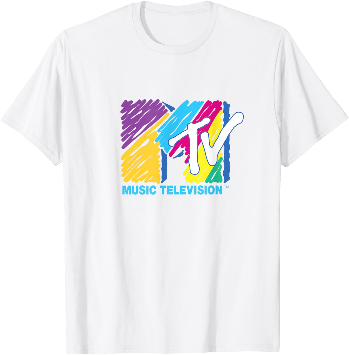 Mademark x MTV Colorful Logo Big Pen T-Shirt for Music Lovers - 16