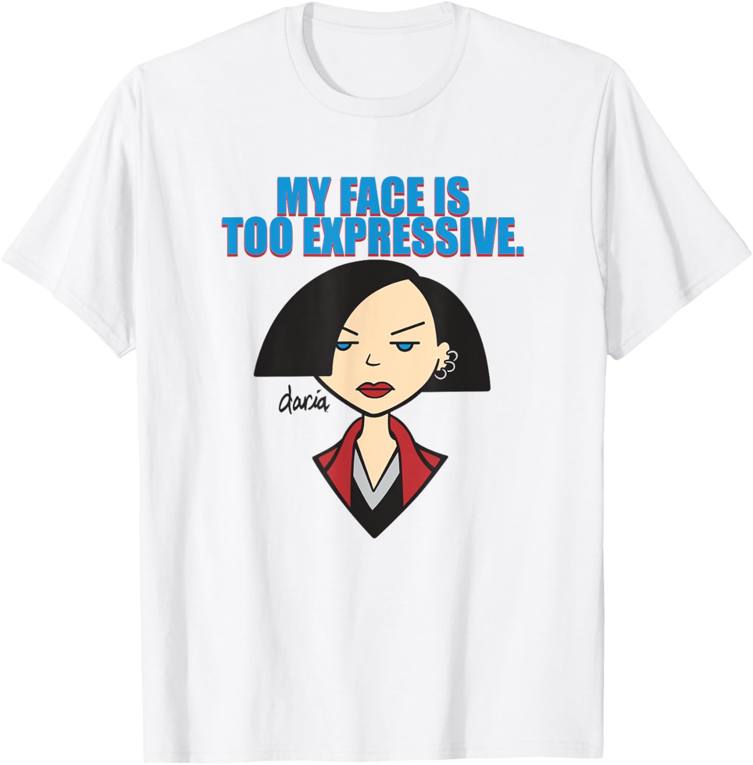 Mademark x Daria My Face is Too Expressive T-Shirt for Fun Fashion - 5
