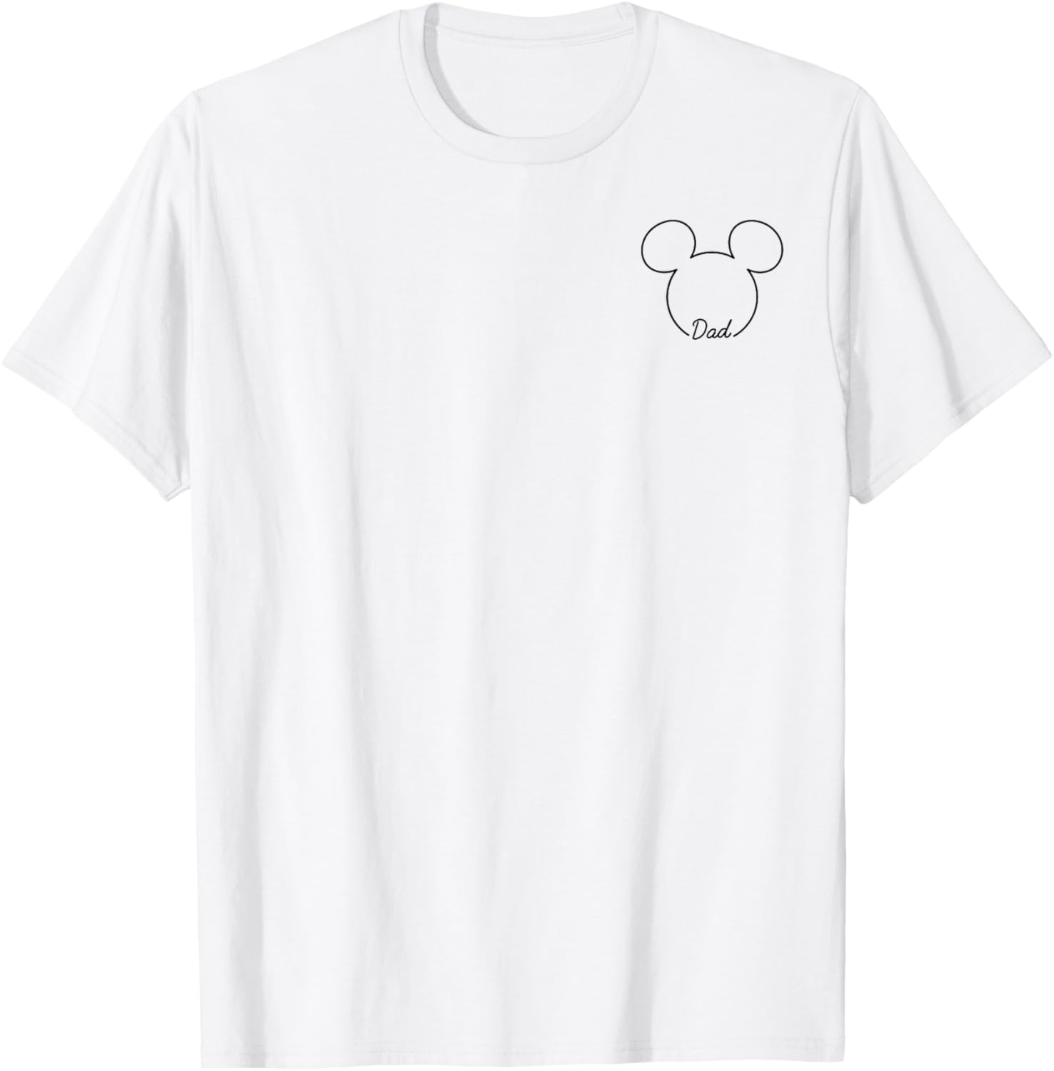 Disney Mickey And Friends Dad Mickey Art Pocket Logo T-Shirt for Men - 8