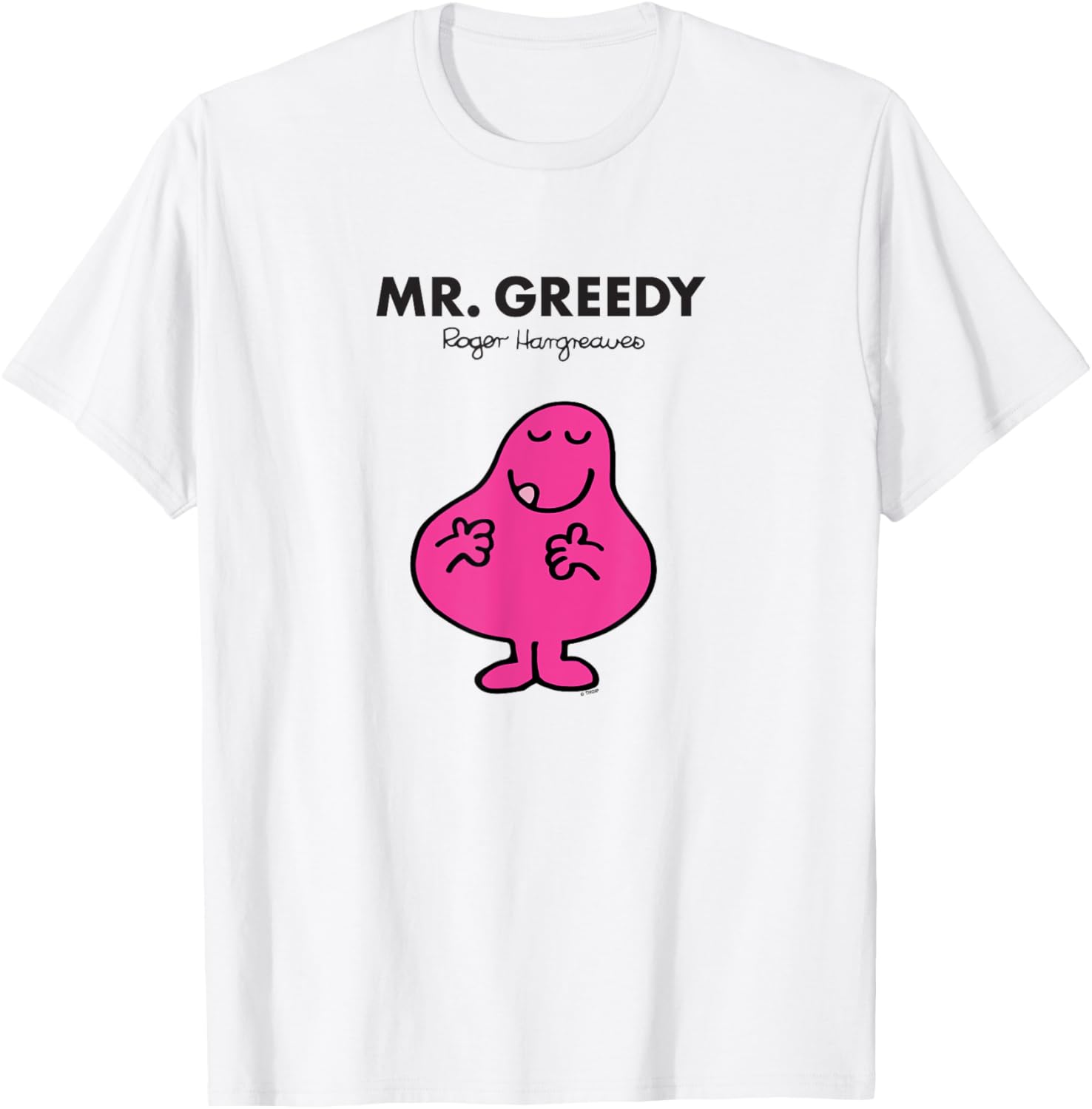 Mr Men Mr Greedy T-Shirt Fun Graphic Tee for Kids and Adults - 4