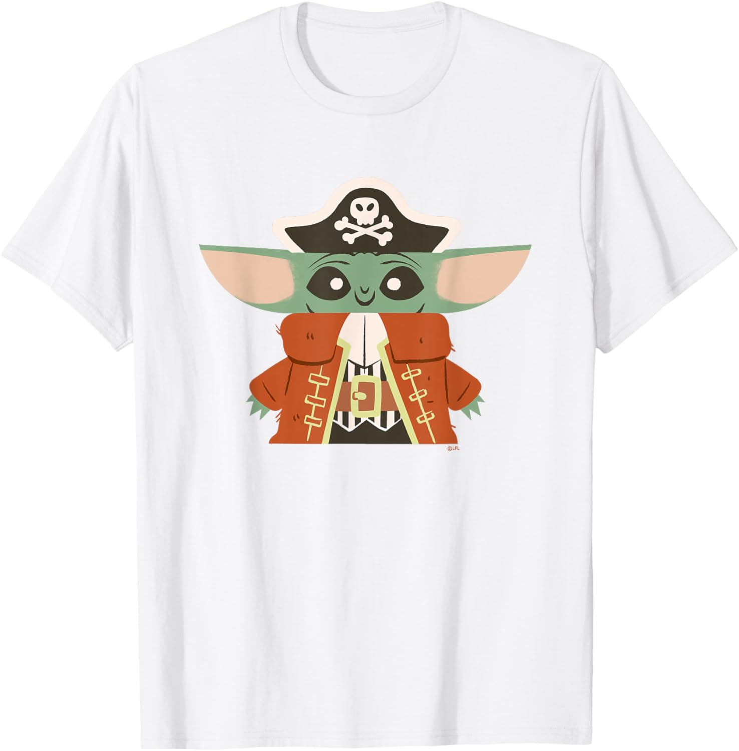 Grogu The Mandalorian Pirate Halloween Costume T-Shirt for Kids and Adults - 6