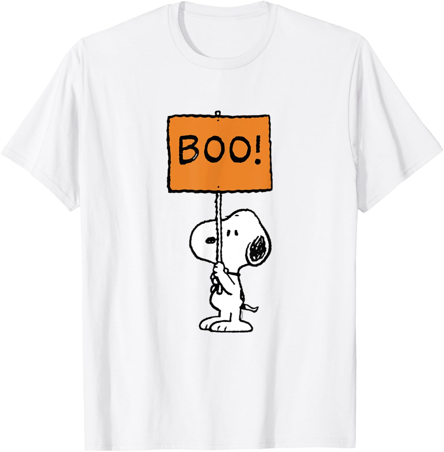 Peanuts Halloween Snoopy Boo T-Shirt Perfect for Fall Festivities - 3