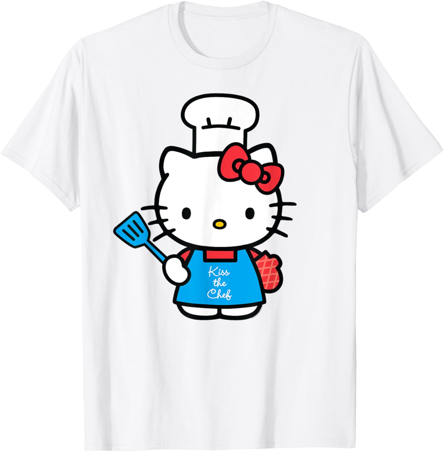 Hello Kitty Kiss the Chef T-Shirt Cute and Fun Cooking Apparel - 9