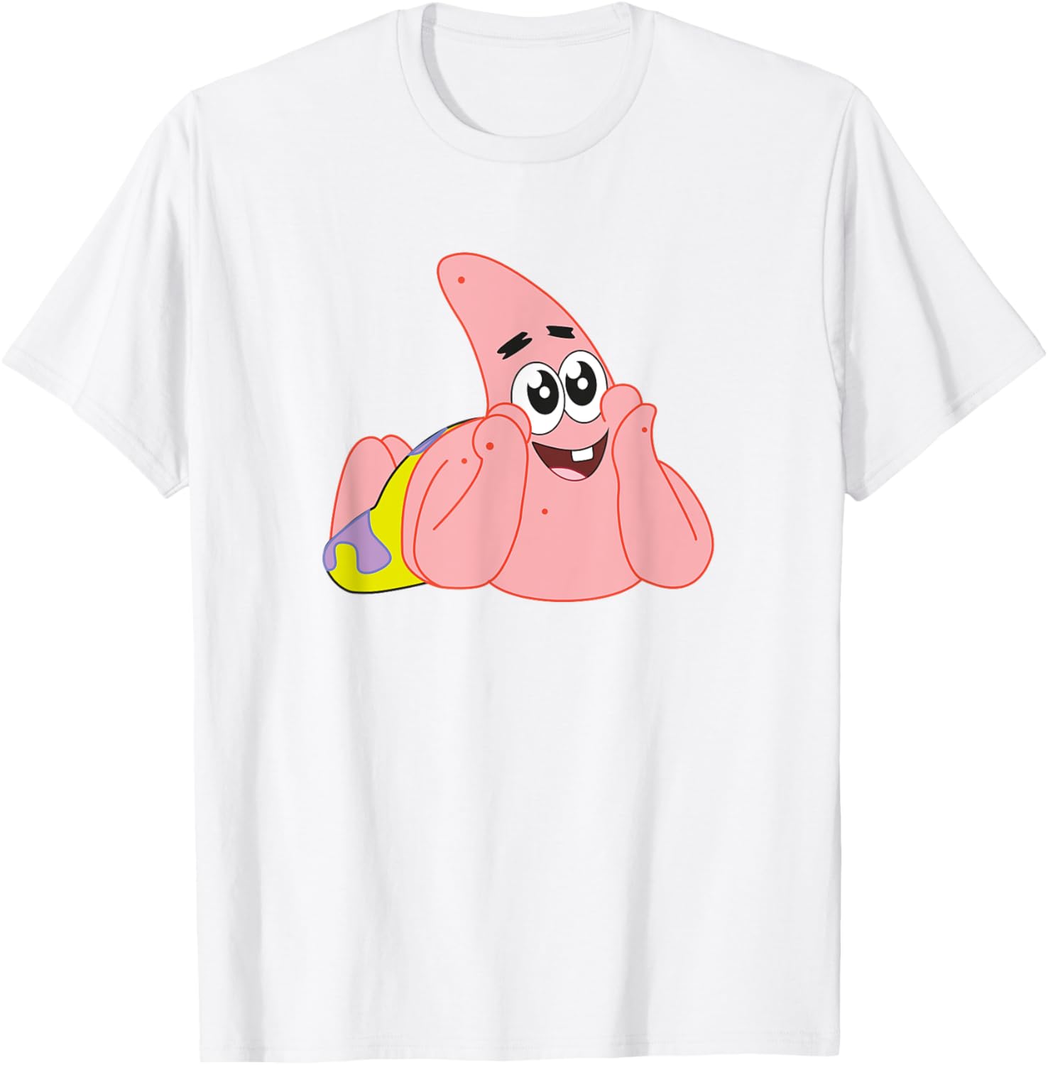 Mademark x SpongeBob Patrick Star Feelin Cute T-Shirt for Fun Style - 6