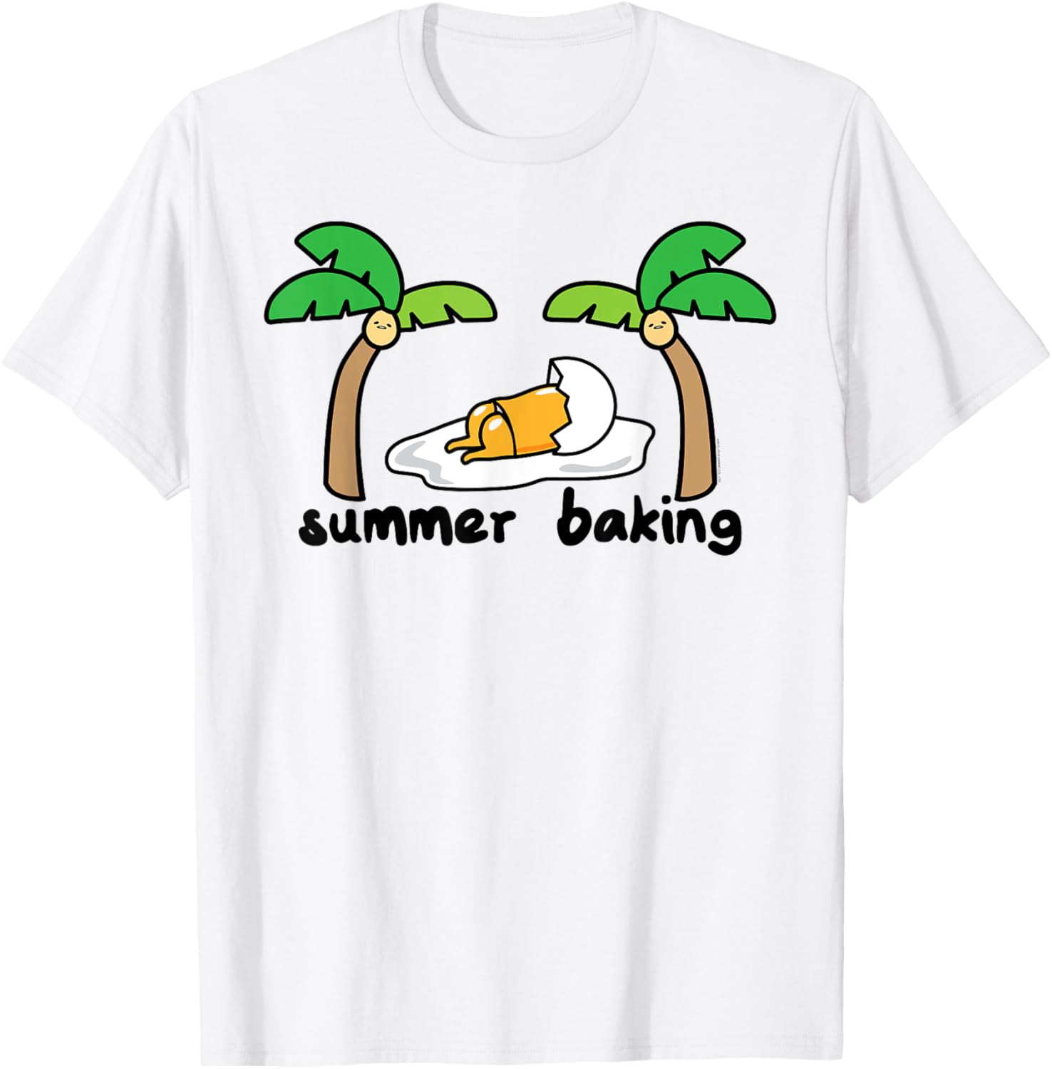 Gudetama Summer T-Shirt for All Ages with Fun Palm Tree Design - 7