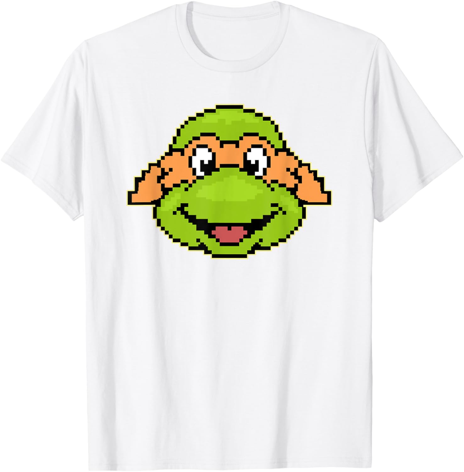 Mademark TMNT Michelangelo Pixel Style T-Shirt for Fun Casual Wear - 1