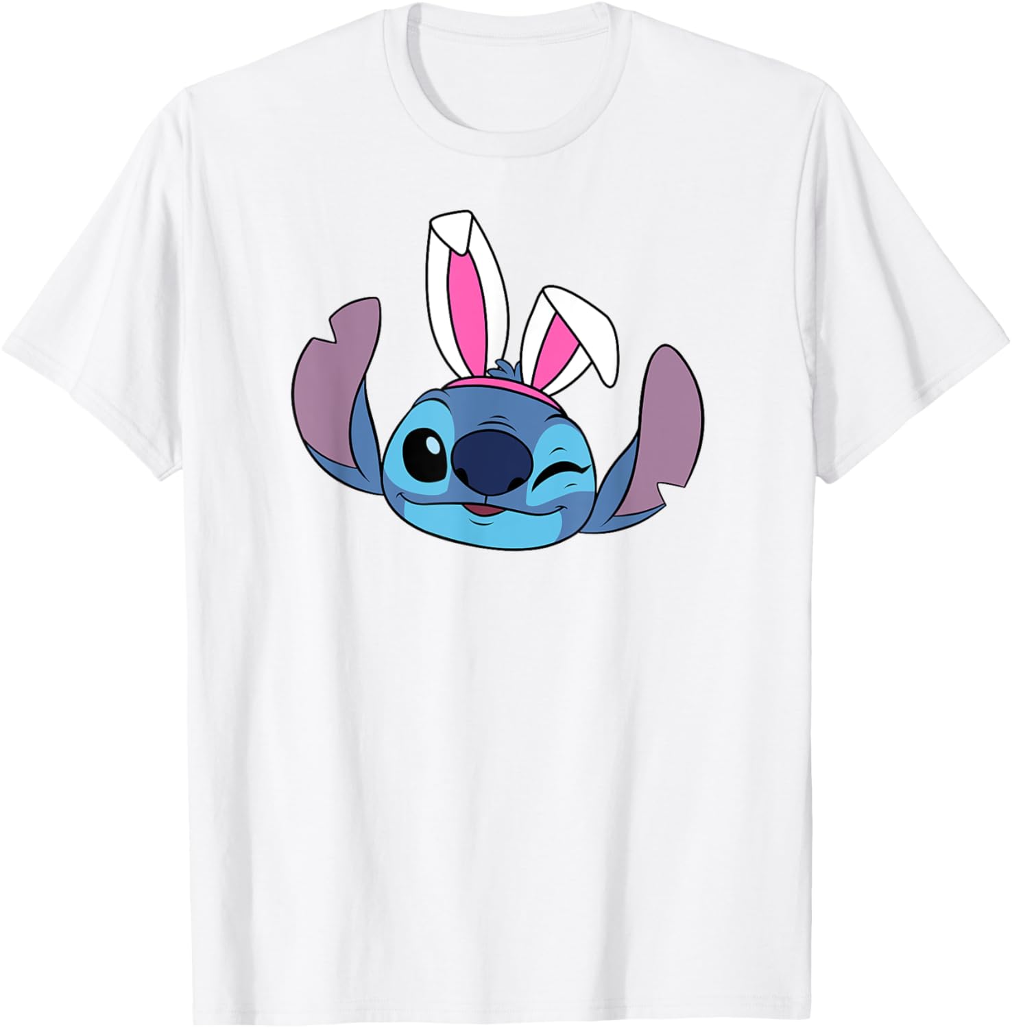 Shop Disney Stitch Winking Easter Bunny Ears T-Shirt for Fun Spring Style - 4