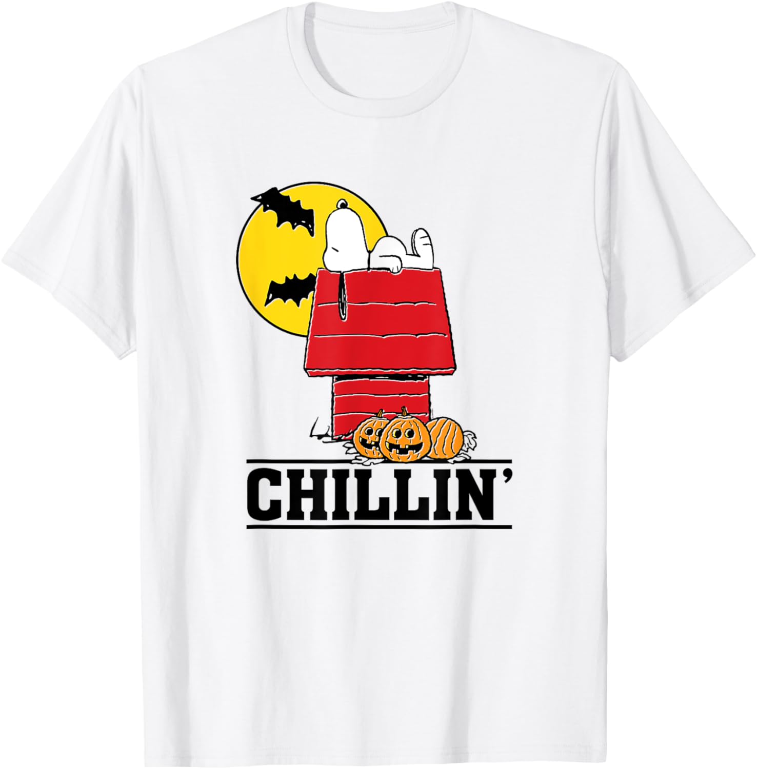 Peanuts Snoopy Chillin Halloween T-Shirt for Fun Festive Style - 6