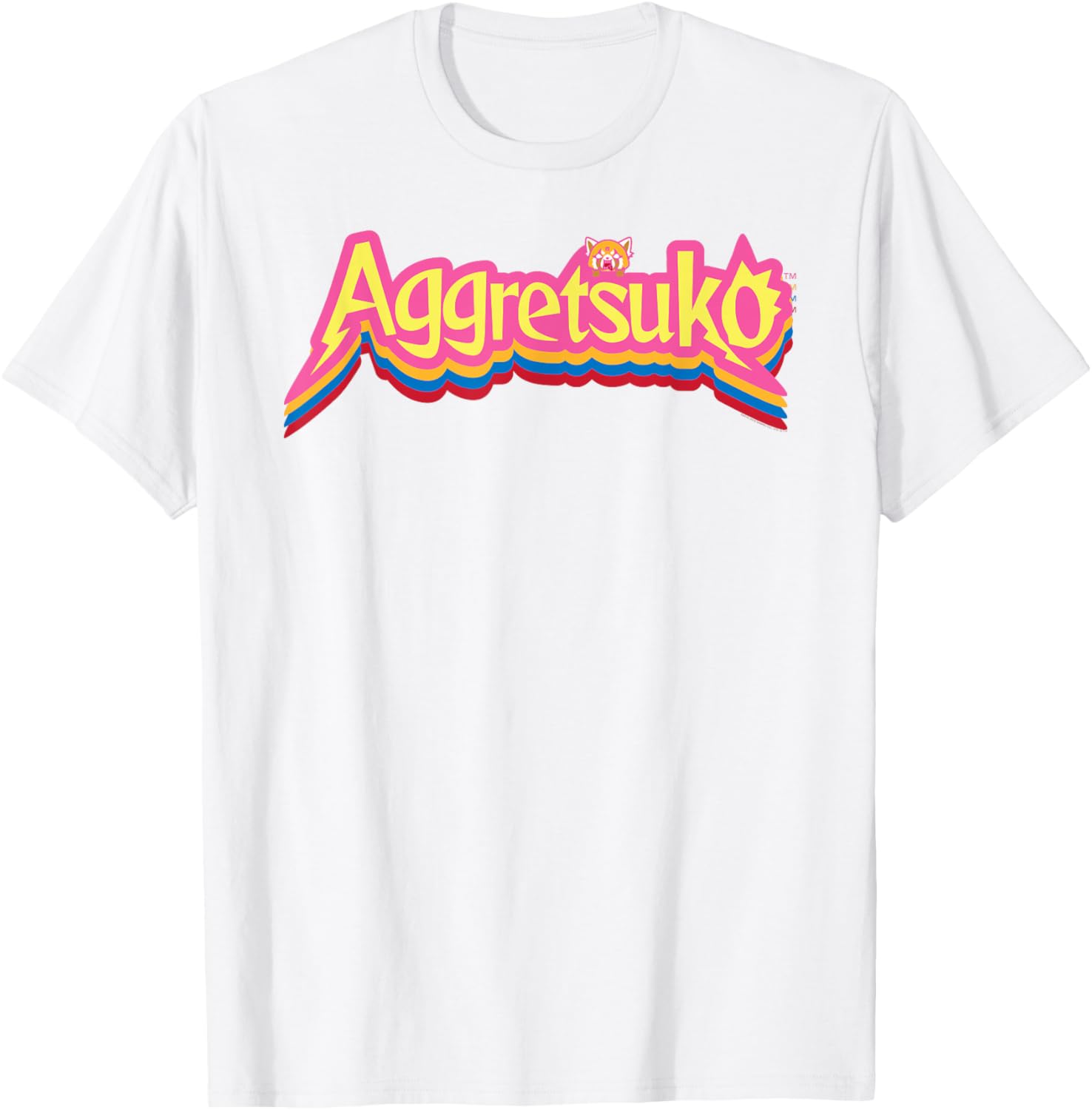 Aggretsuko Logo Colorburst T-Shirt for Fans of Anime and Pop Culture - 4