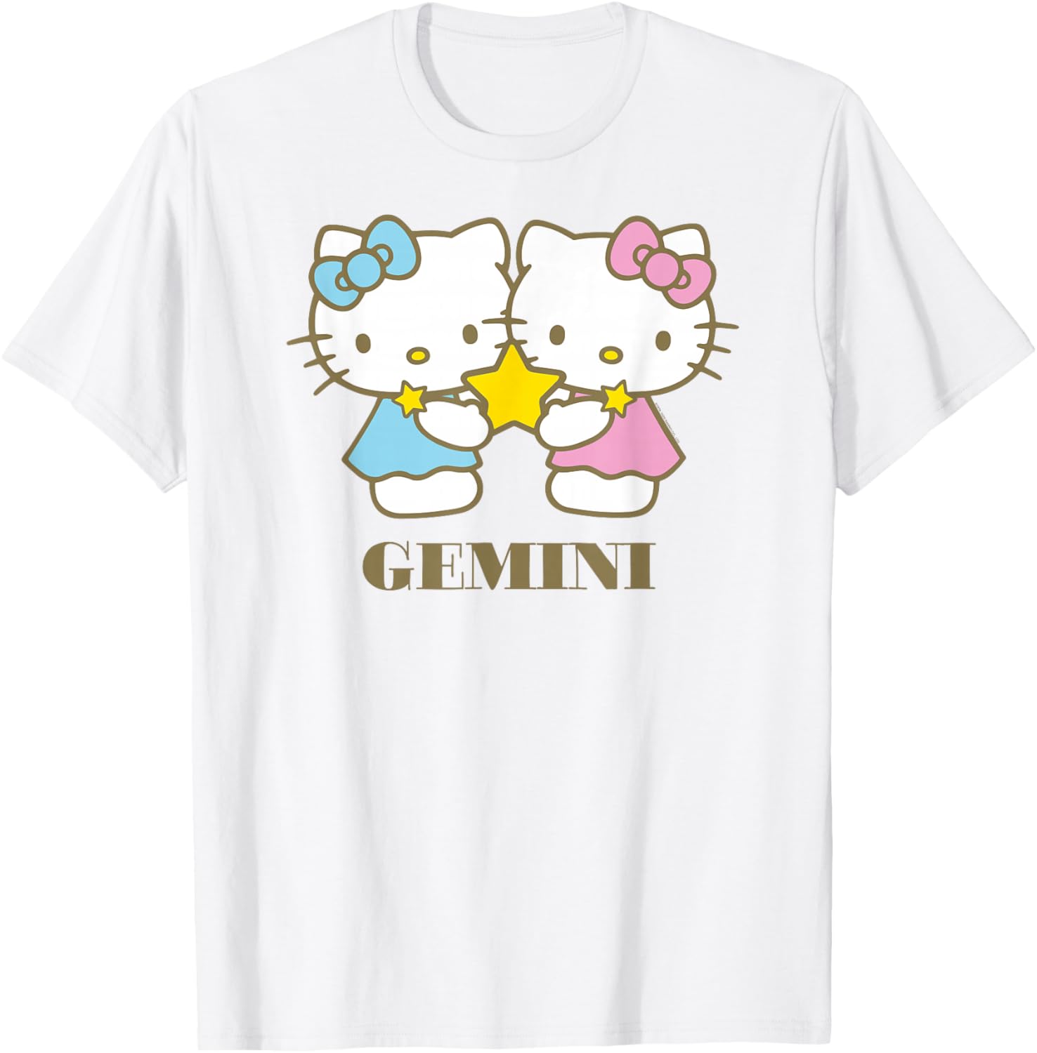 Hello Kitty Gemini T-Shirt for Zodiac Fans - Cute and Stylish Apparel - 5