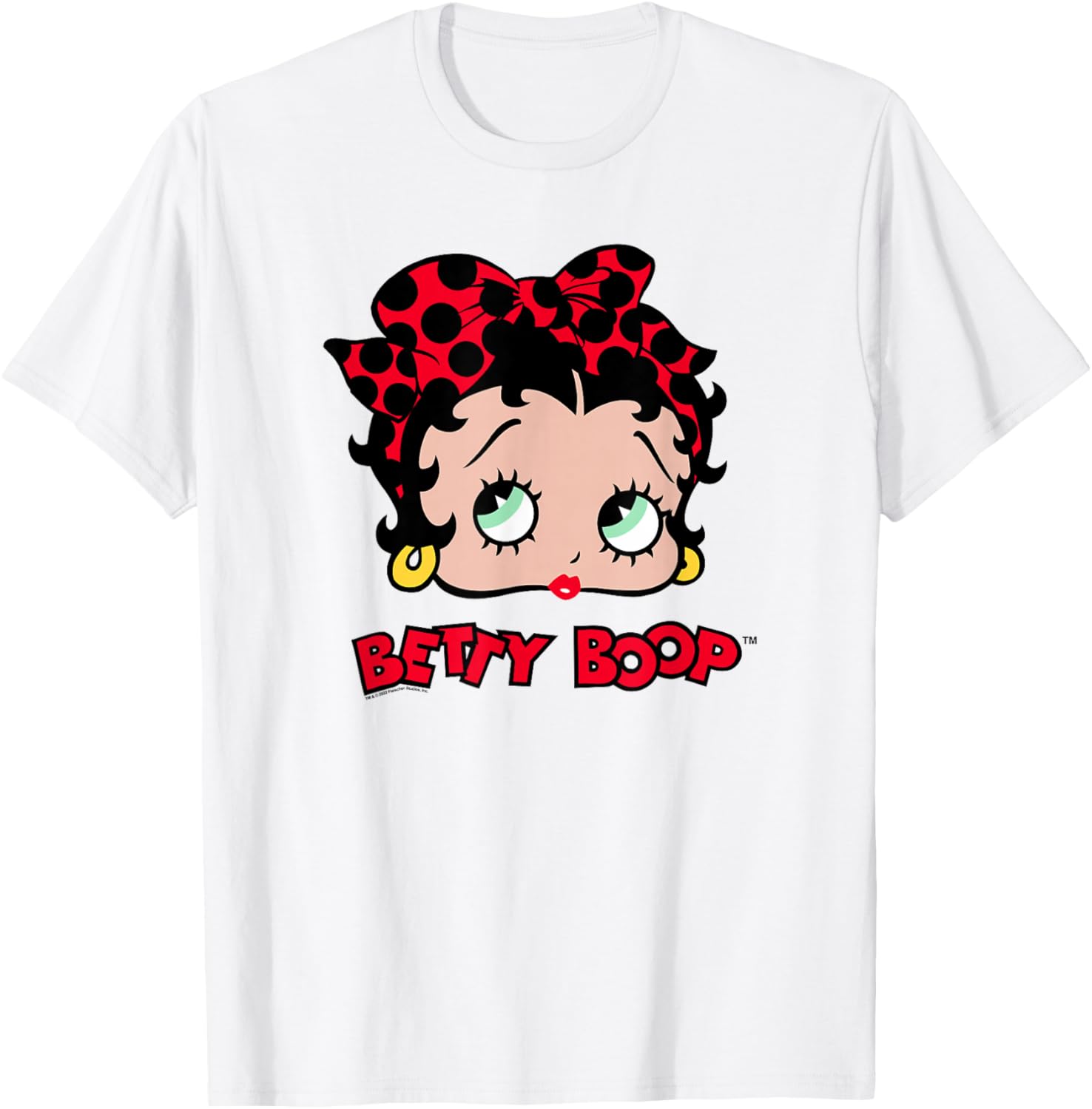 Betty Boop Vintage Dot Bow T-Shirt - Classic Pin Up Style Apparel - 12