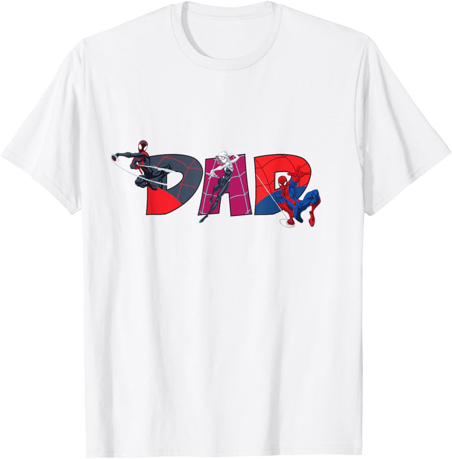 Marvel Spider-Man Trio Dad T-Shirt Perfect for Father's Day and Family Trips - 27