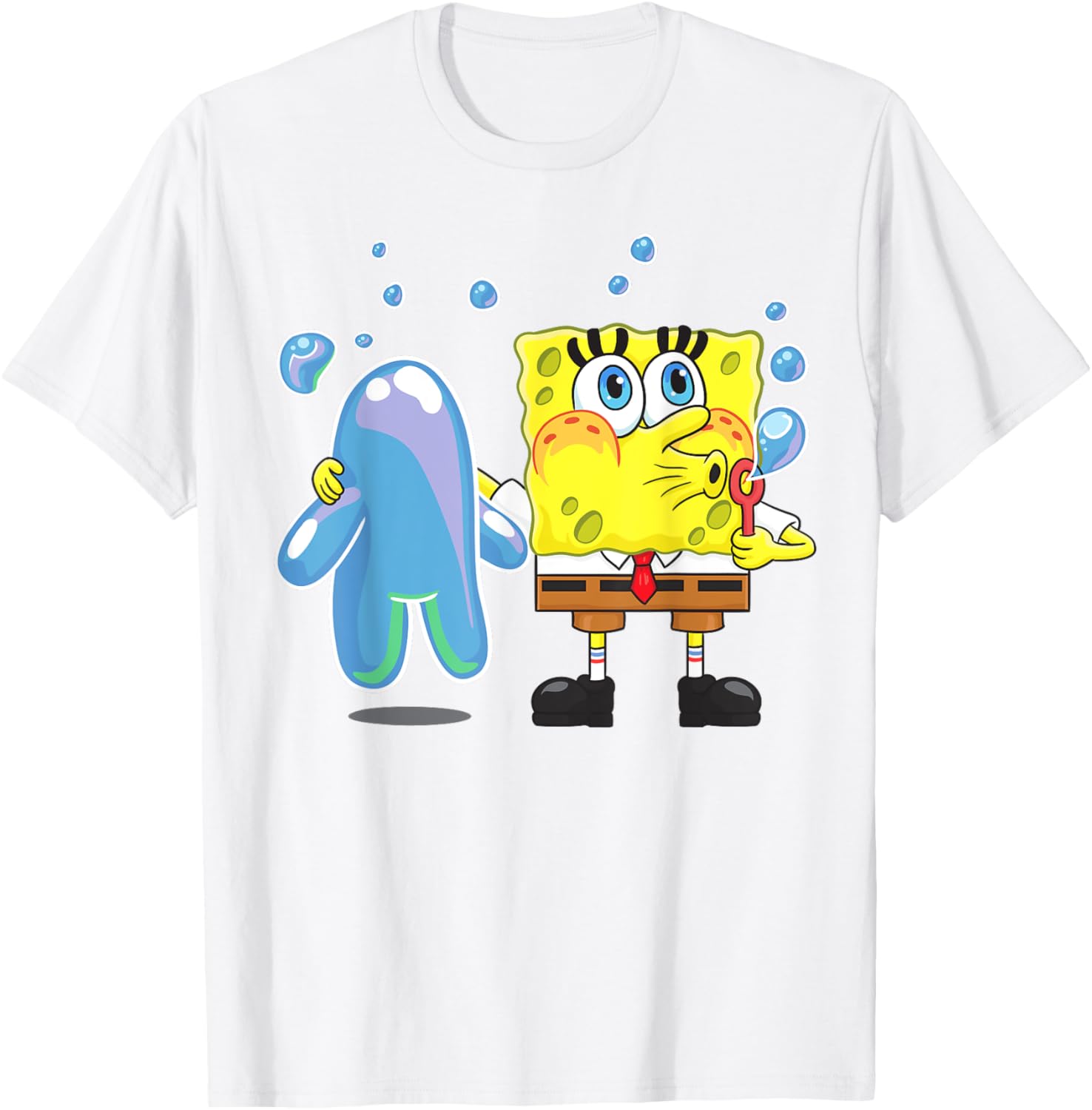Mademark x SpongeBob SquarePants Bubble Technique T-Shirt for Fun Style - 7