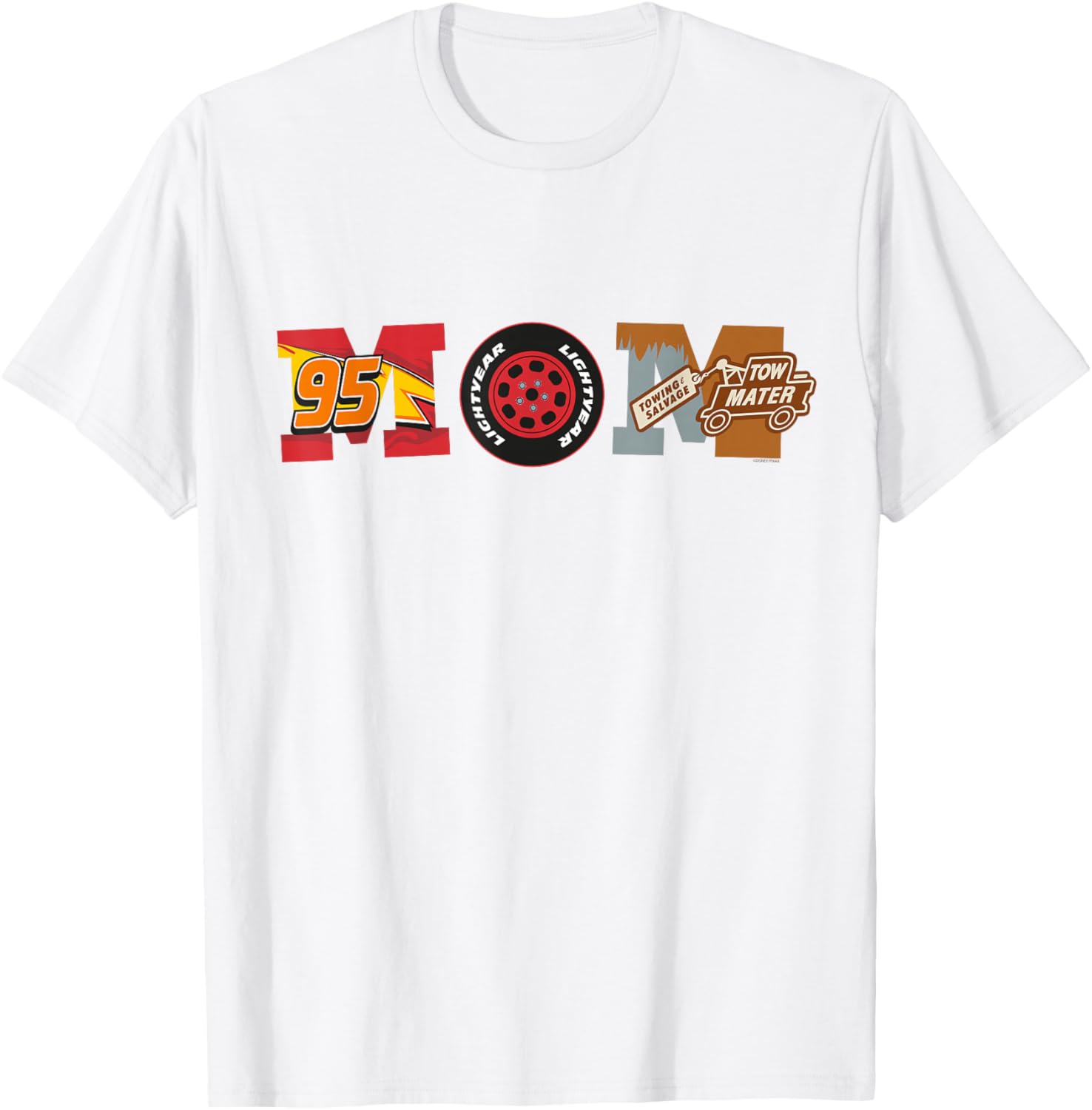 Disney Pixar Cars Mom T-Shirt Perfect for Mother's Day Birthday Gifts - 23