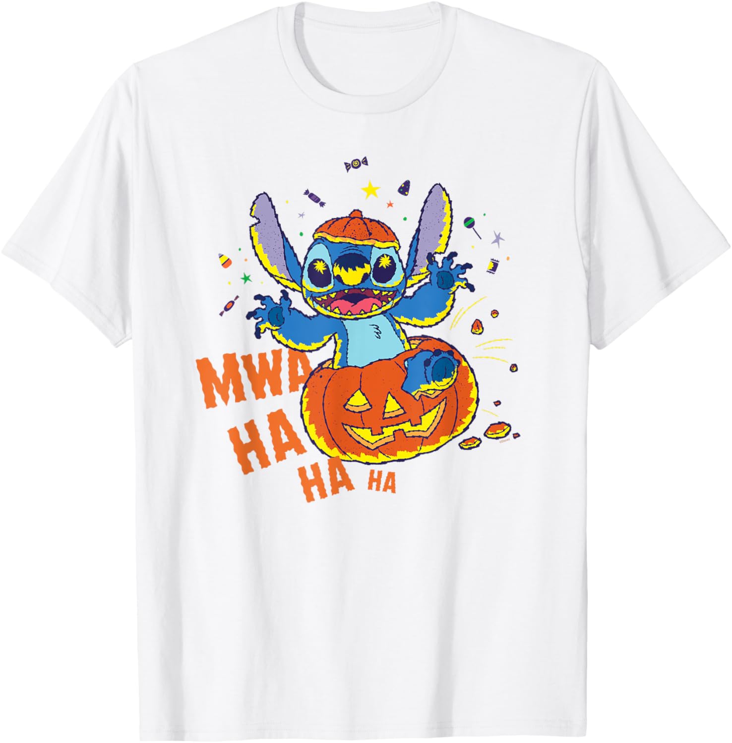Disney Stitch Jack-o’-Lantern Surprise Halloween T-Shirt for Fun Celebrations - 4