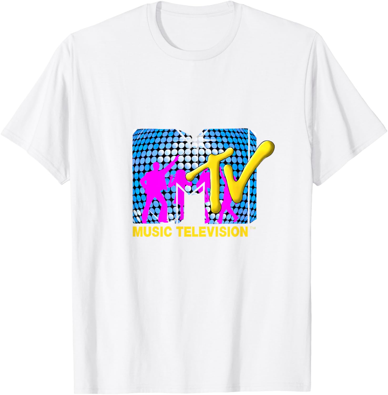 Mademark x MTV Disco Sphere T-Shirt with Funky Dancers Logo Design - 1