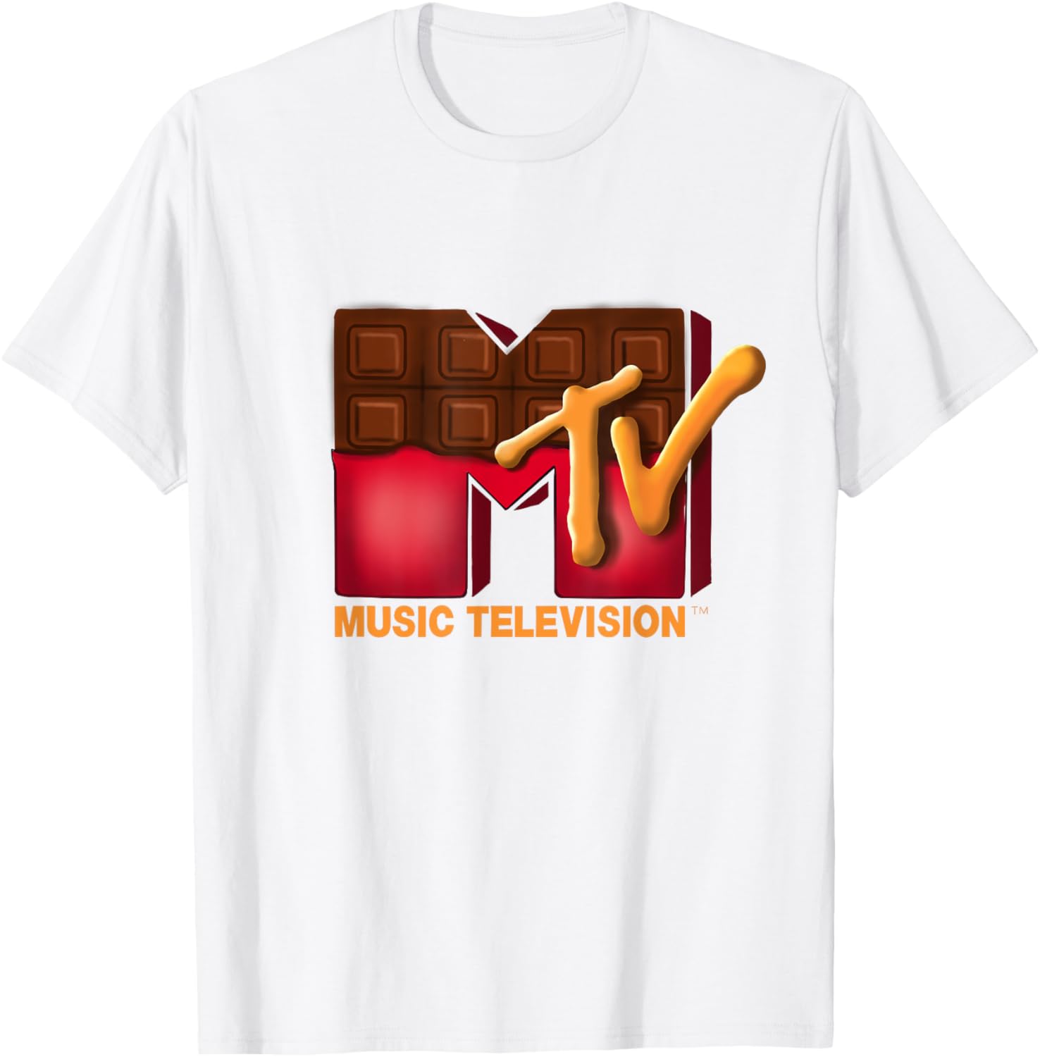 Mademark x MTV T-Shirt featuring Iconic MTV Logo and Chocolate Bar Design - 7