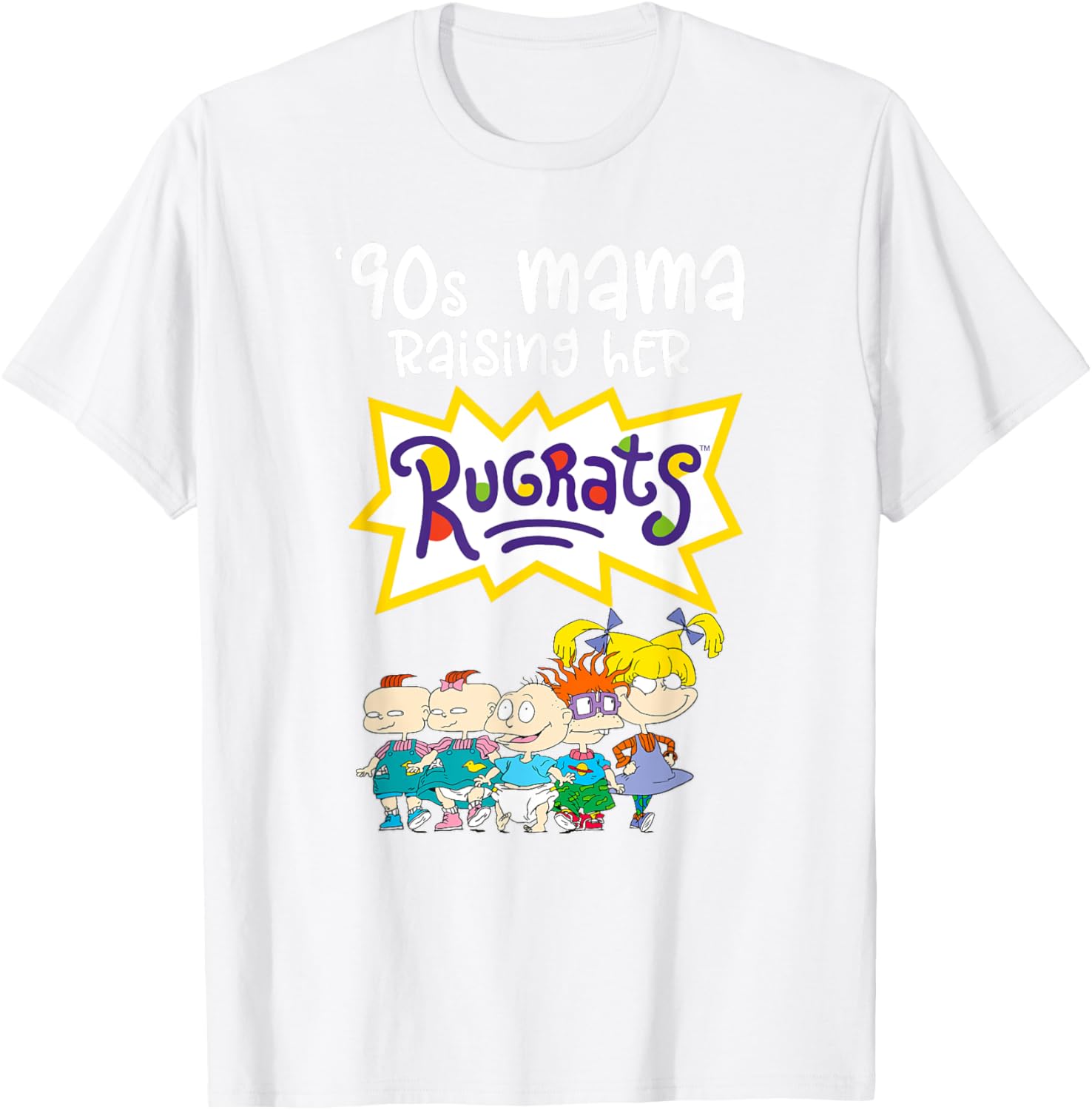Mademark x Rugrats 90s Mama Raising Her Rugrats Full Gang T-Shirt - 20