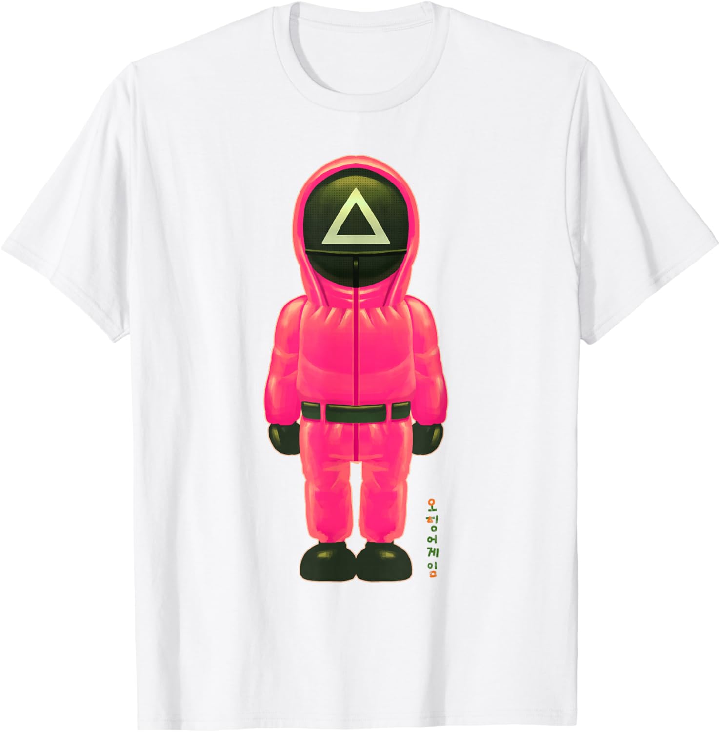 Squid Game Chibi Pink Soldier Full Body T-Shirt for Fans and Collectors - 5