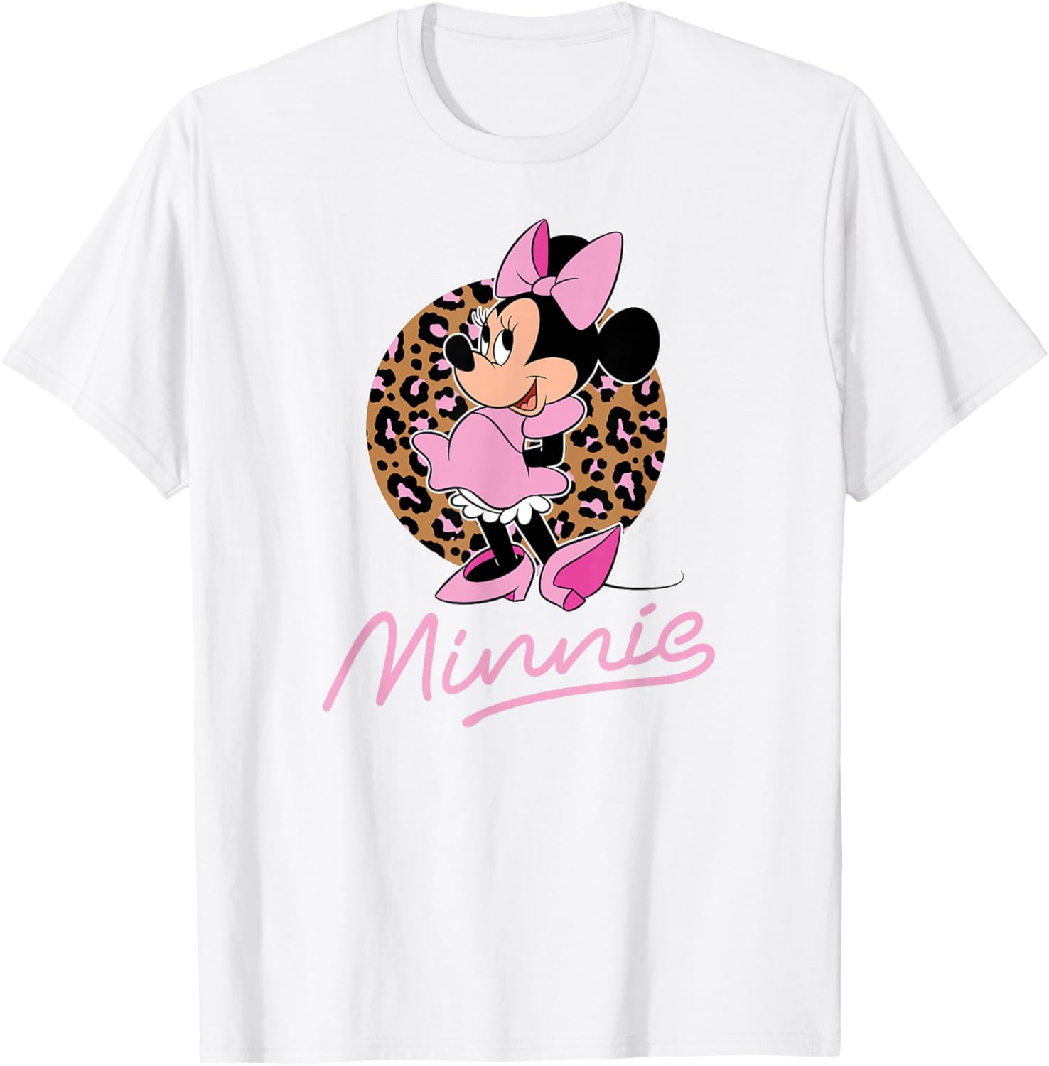 Disney Minnie Leopard Print T-Shirt for Stylish Fans of All Ages - 6