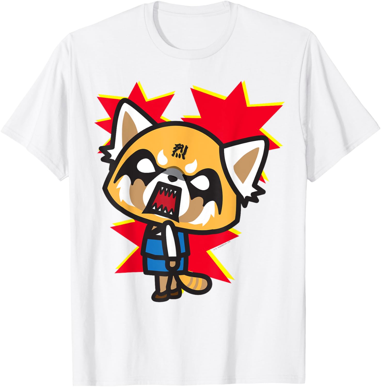 Aggretsuko Rage Face Tee Shirt Fun Graphic T-Shirt for Fans - 3