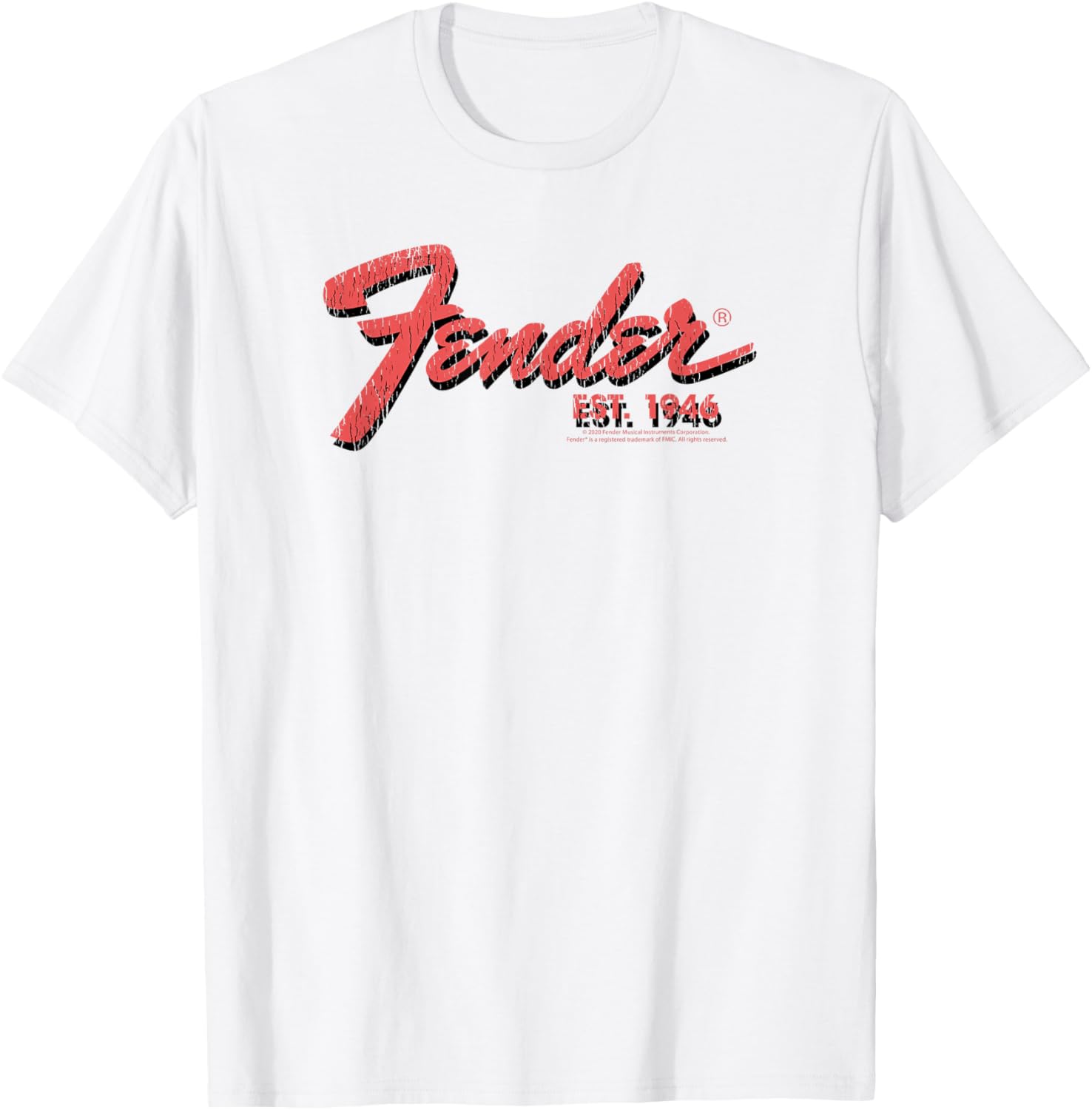Fender Est. 1946 Classic Centered Logo T-Shirt for Music Lovers - 3