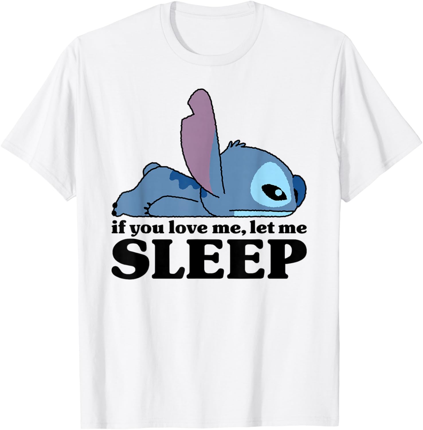 Lilo & Stitch Sleepy Stitch T-Shirt - Cute and Comfy Disney Apparel - 11