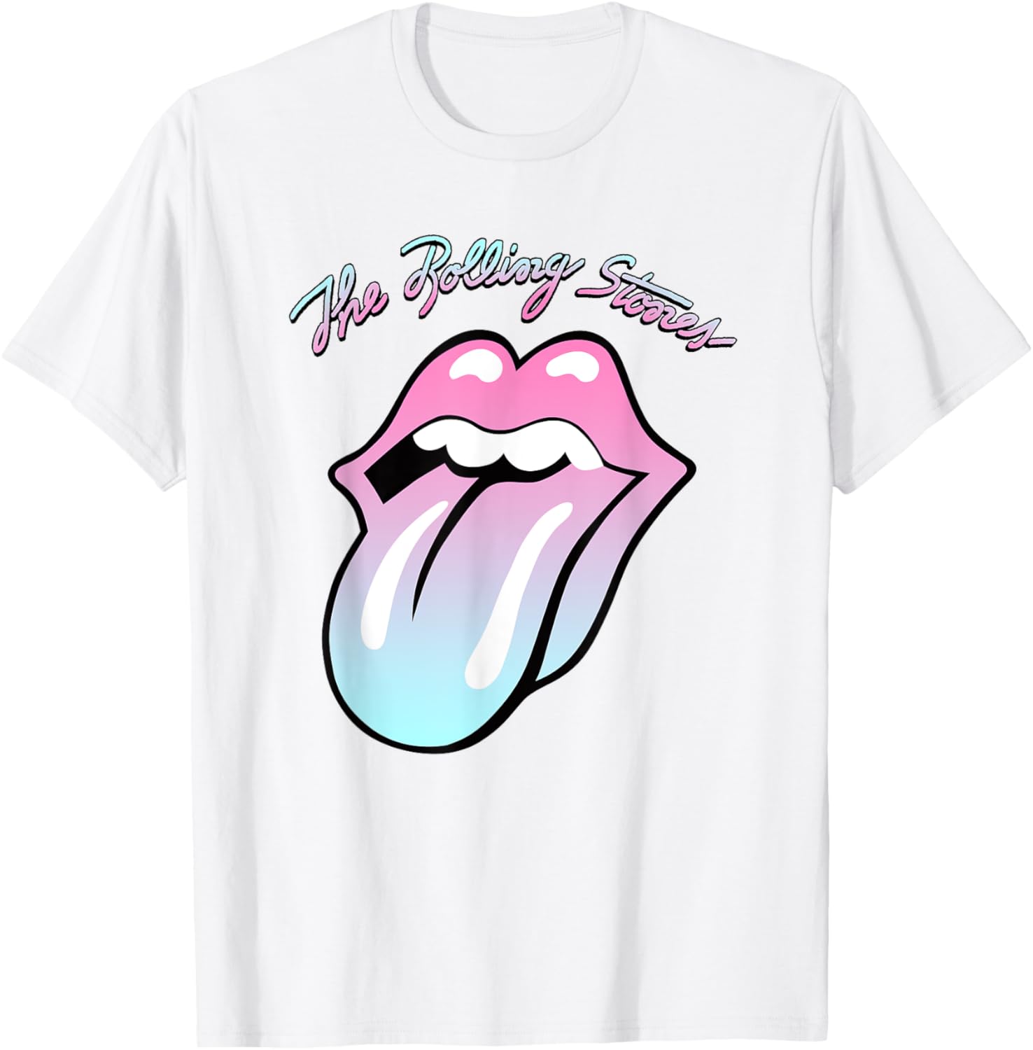 Official Rolling Stones Gradient Tongue T-Shirt for Music Lovers - 1