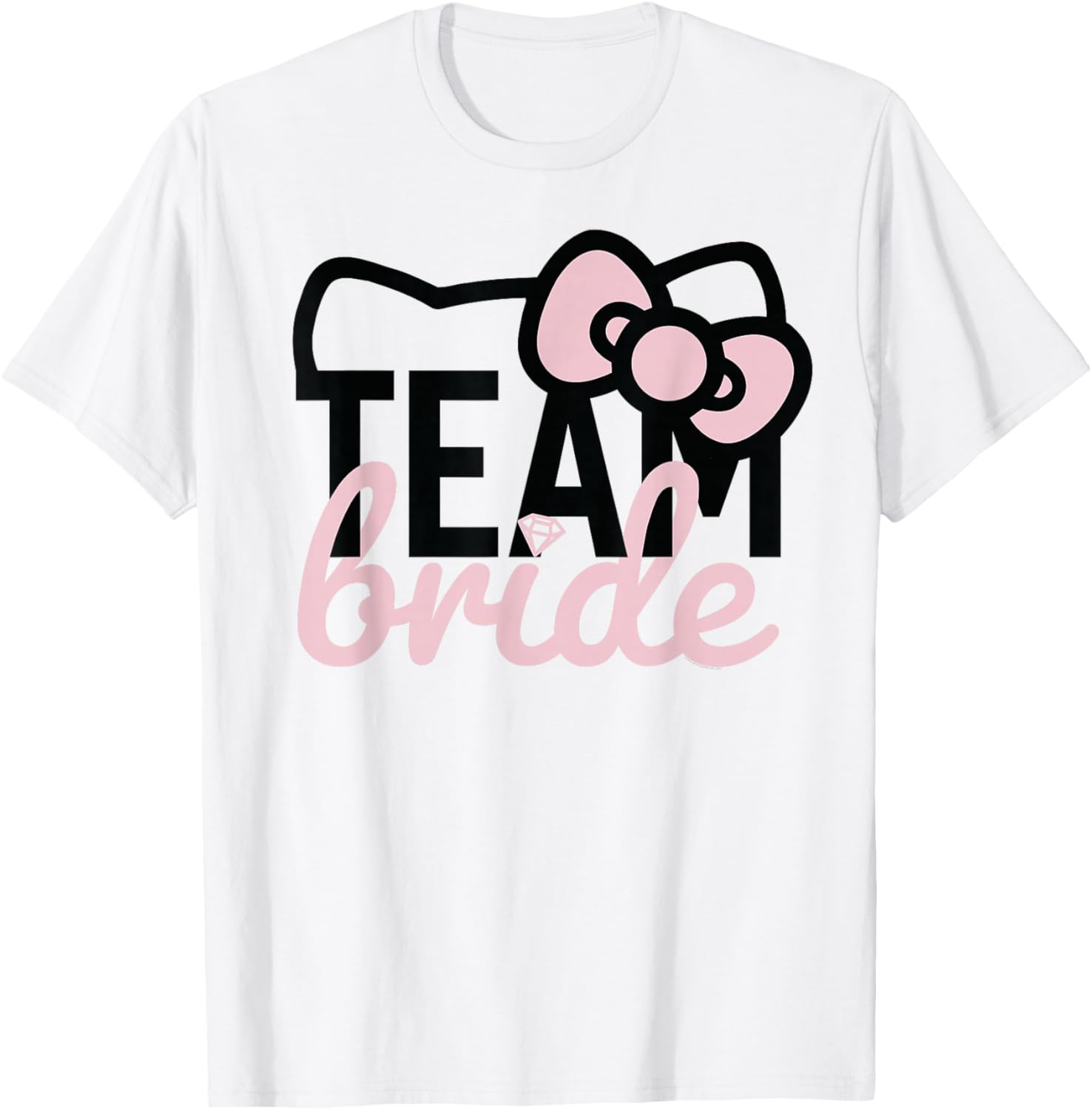 Hello Kitty Team Bride Bridesmaid T-Shirt for Fun Bridal Parties - 1