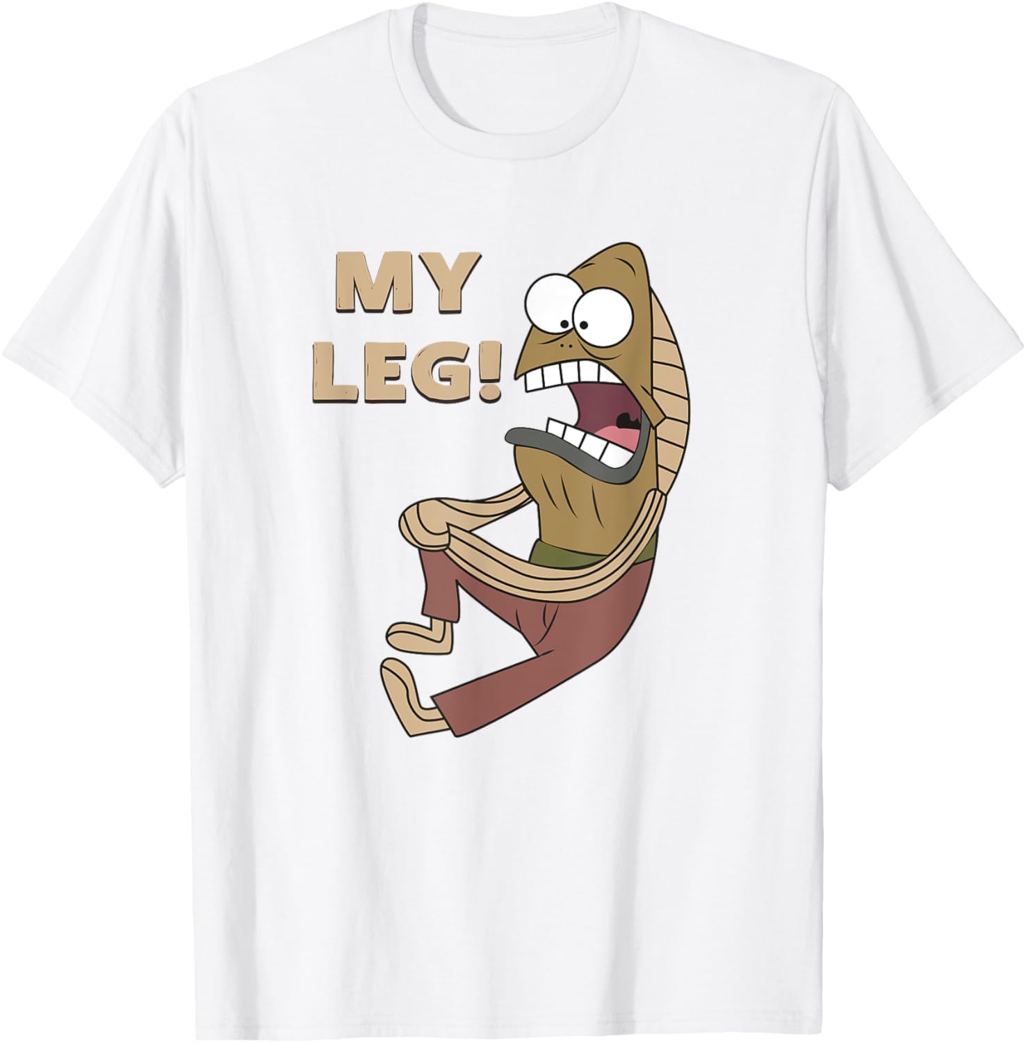 Mademark Fred the Fish My Leg T-Shirt SpongeBob SquarePants Apparel - 16