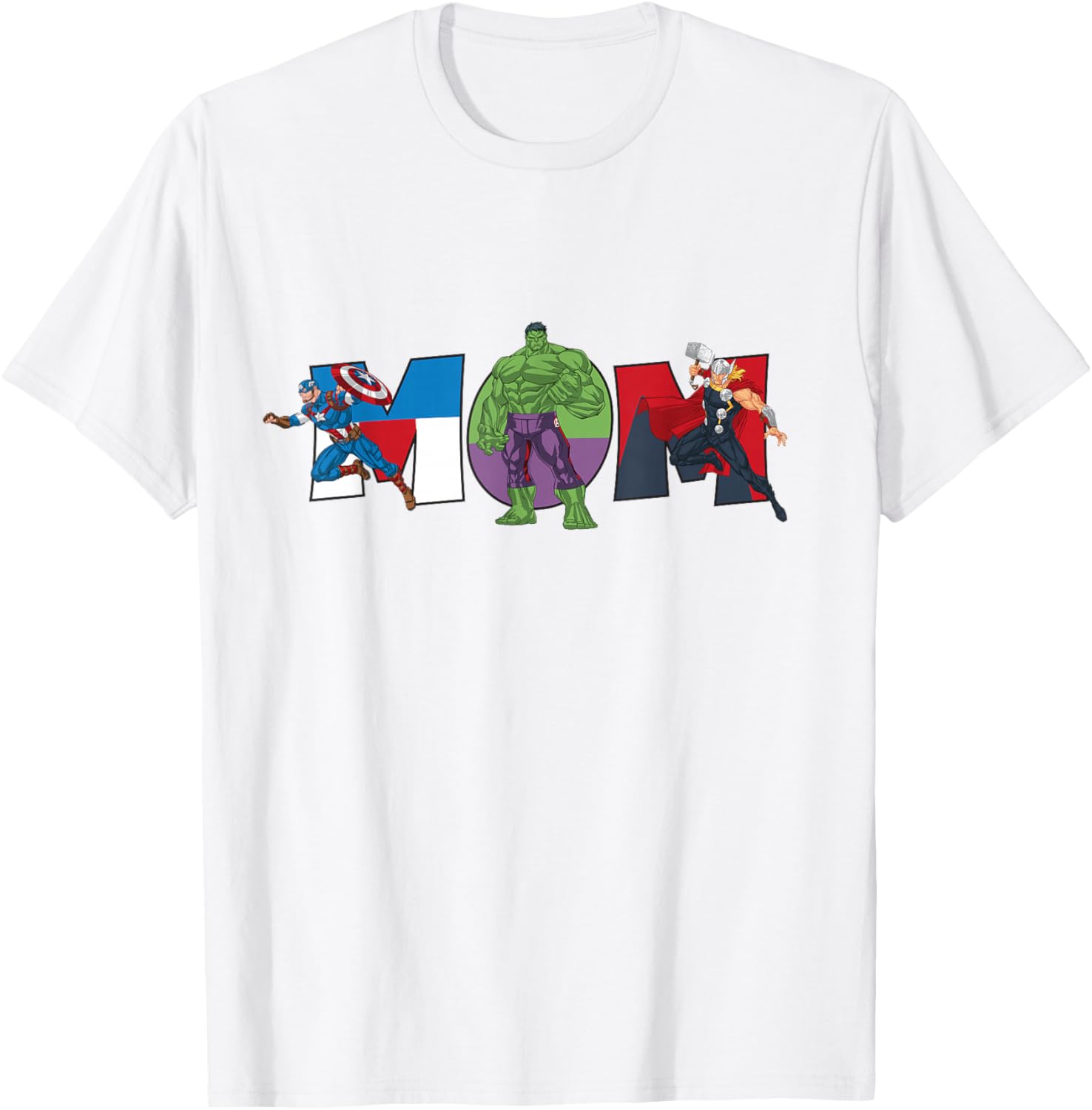 Marvel Avengers Team Mom T-Shirt for Mother's Day Family Trips and Birthdays - 7