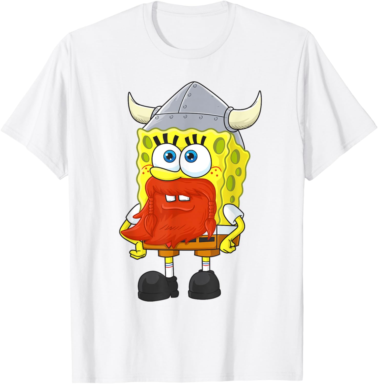 Mademark SpongeBob Happy Leif Erikson Day T-Shirt for Fun Celebrations - 12