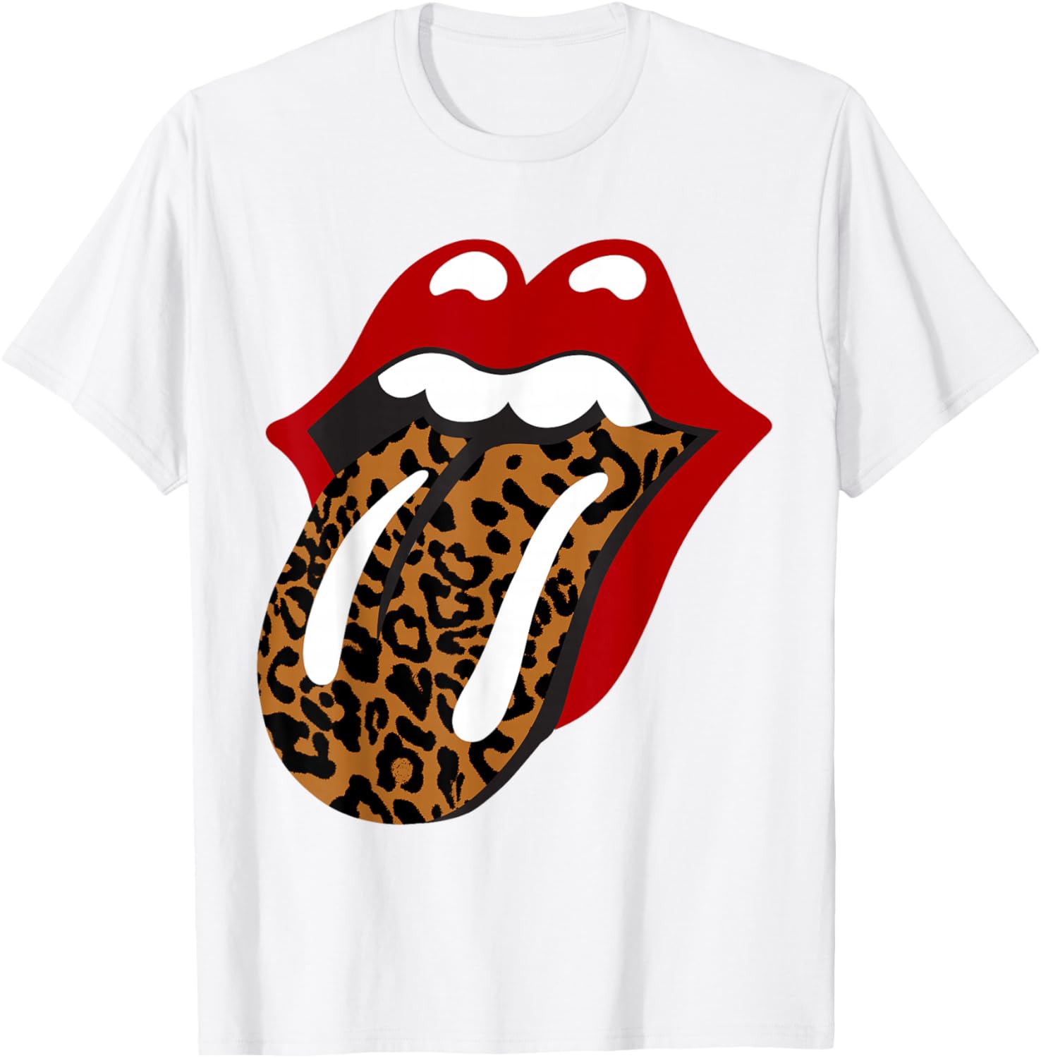 Rolling Stones Leopard Tongue T-Shirt for Classic Rock Fans - 2