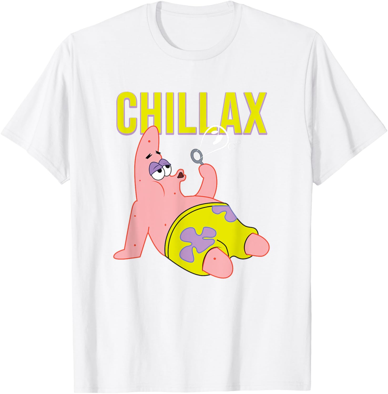 Mademark SpongeBob Patrick Star Chillax T-Shirt for Fun Summer Style - 10