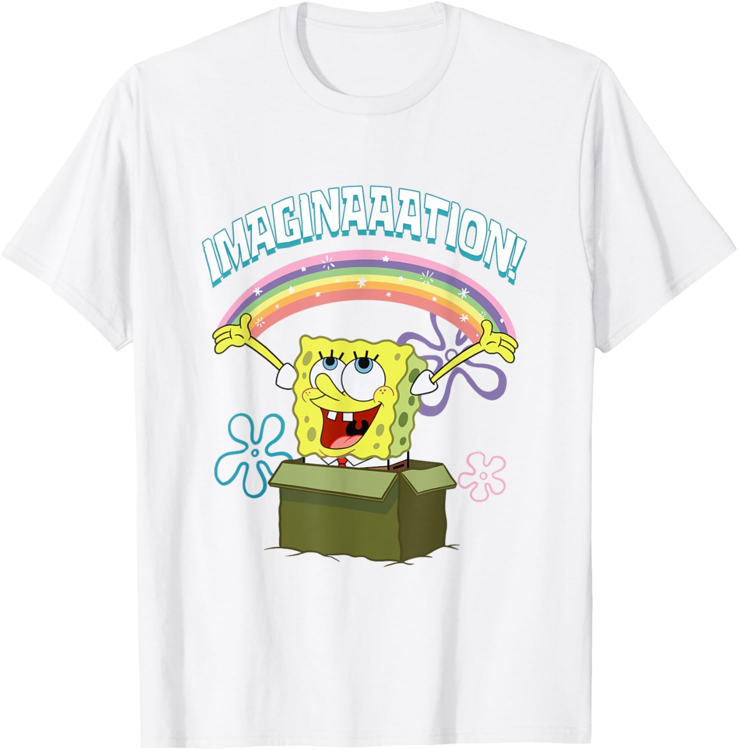 Mademark SpongeBob SquarePants Imaginaaation Box Funny T-Shirt for Fans - 8
