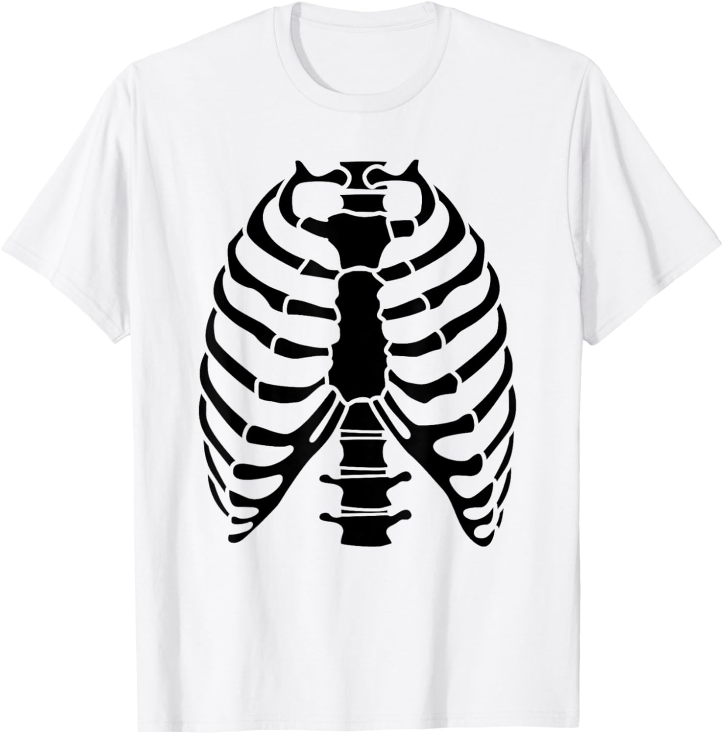 Skeleton Rib Cage Halloween Costume T-Shirt for Fun Celebrations - 8