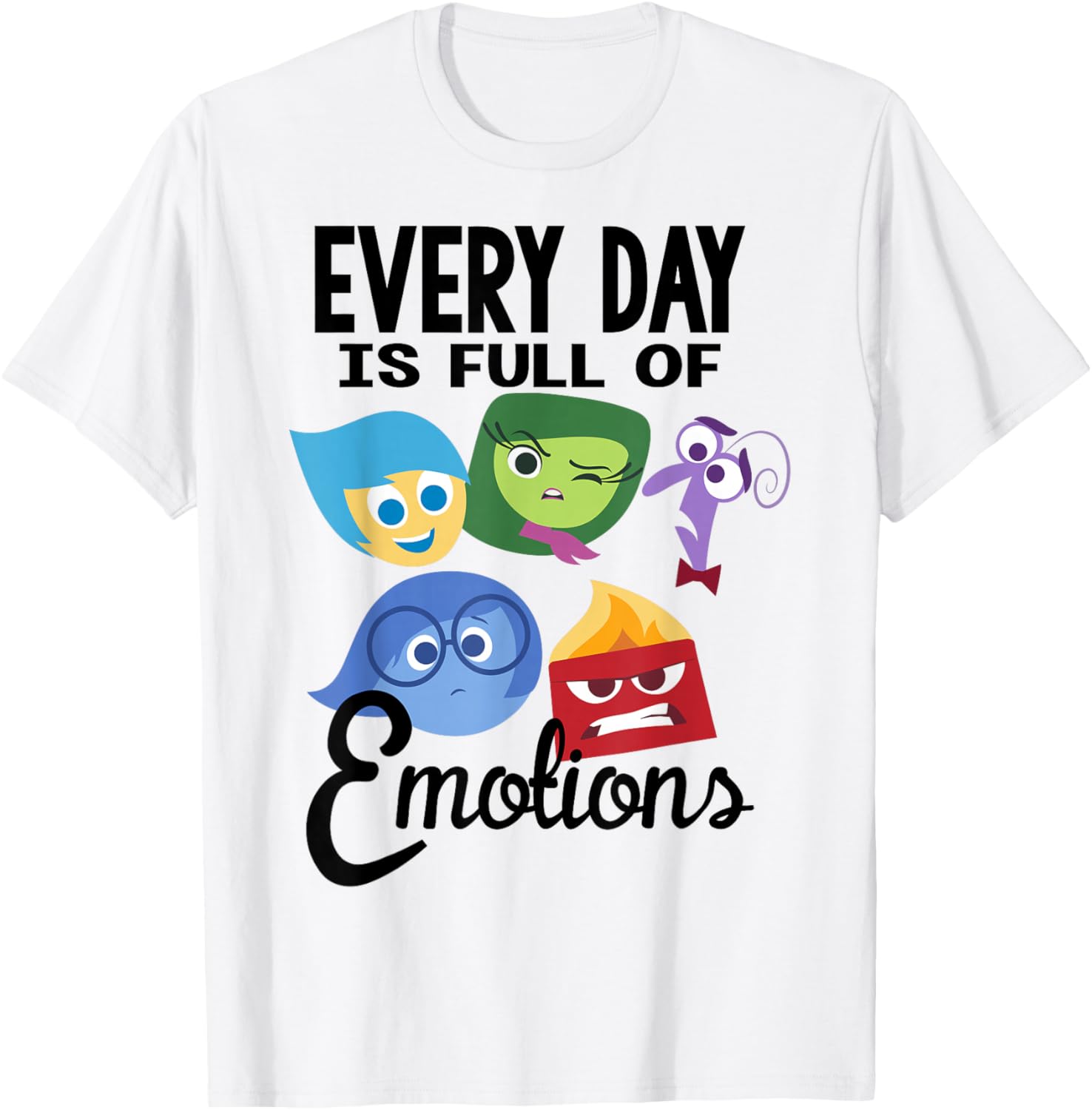 Disney Pixar Inside Out Emotions T-Shirt Fun Group Design Apparel - 14