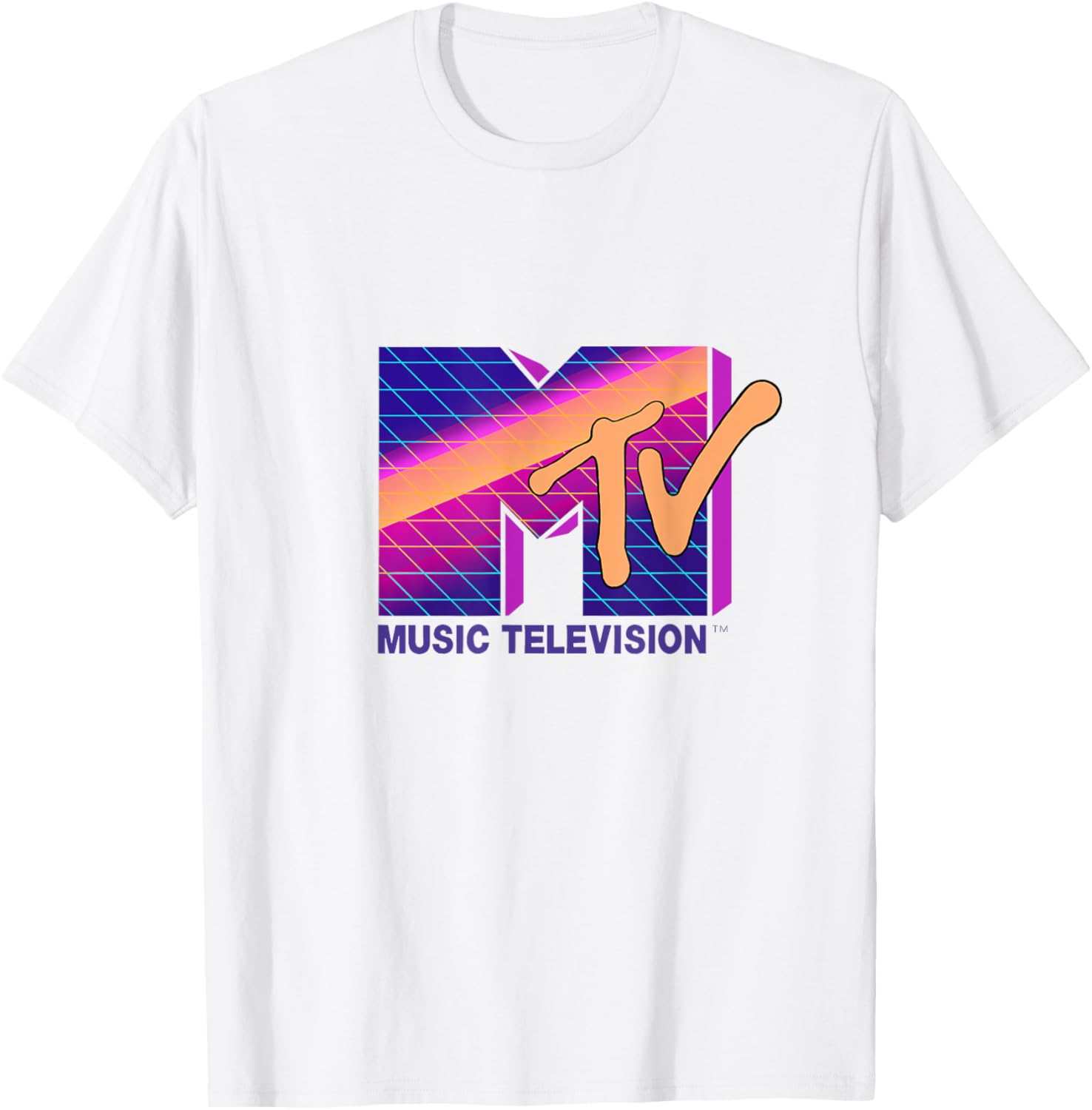 Mademark x MTV Retro Logo T-Shirt in Bold 80s Colors - Stylish Apparel - 10