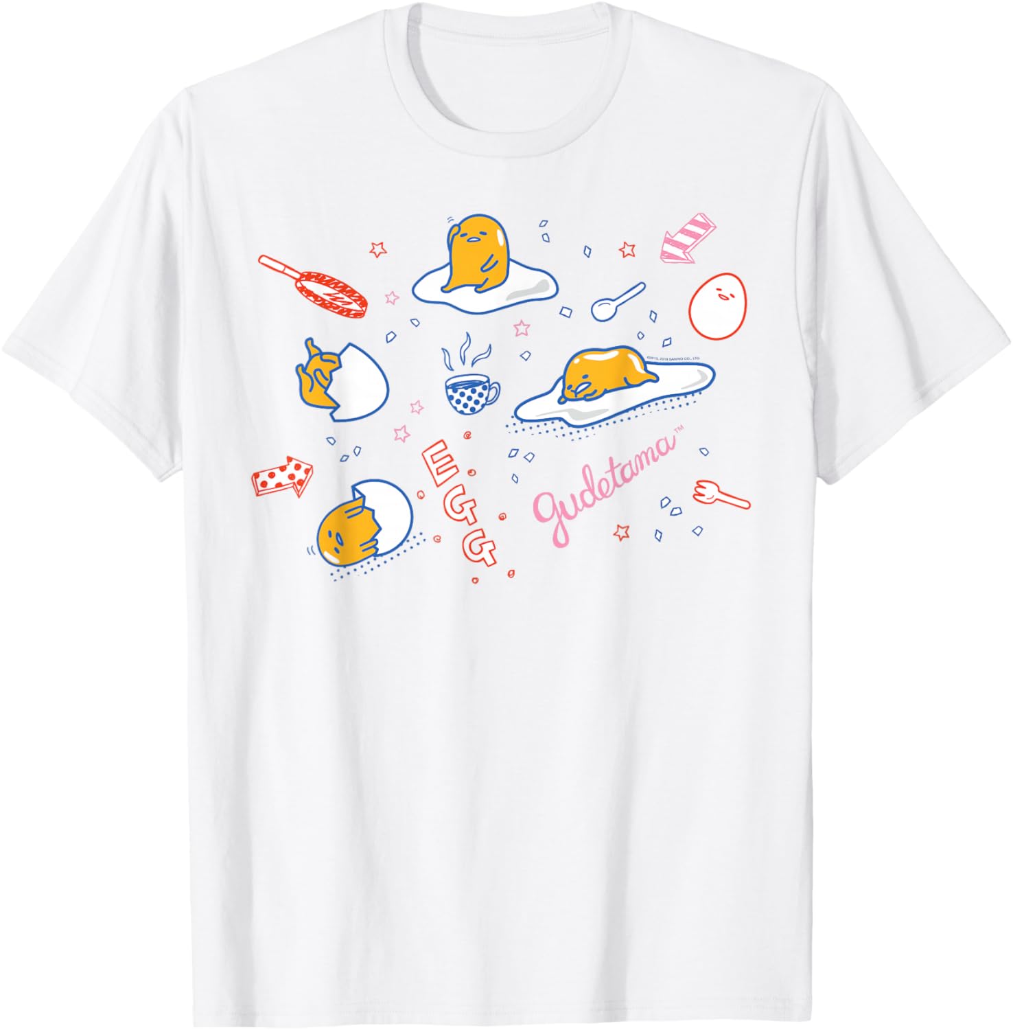 Gudetama Doodle T-Shirt Cute & Comfy for Fans of Lazy Egg Design - 1