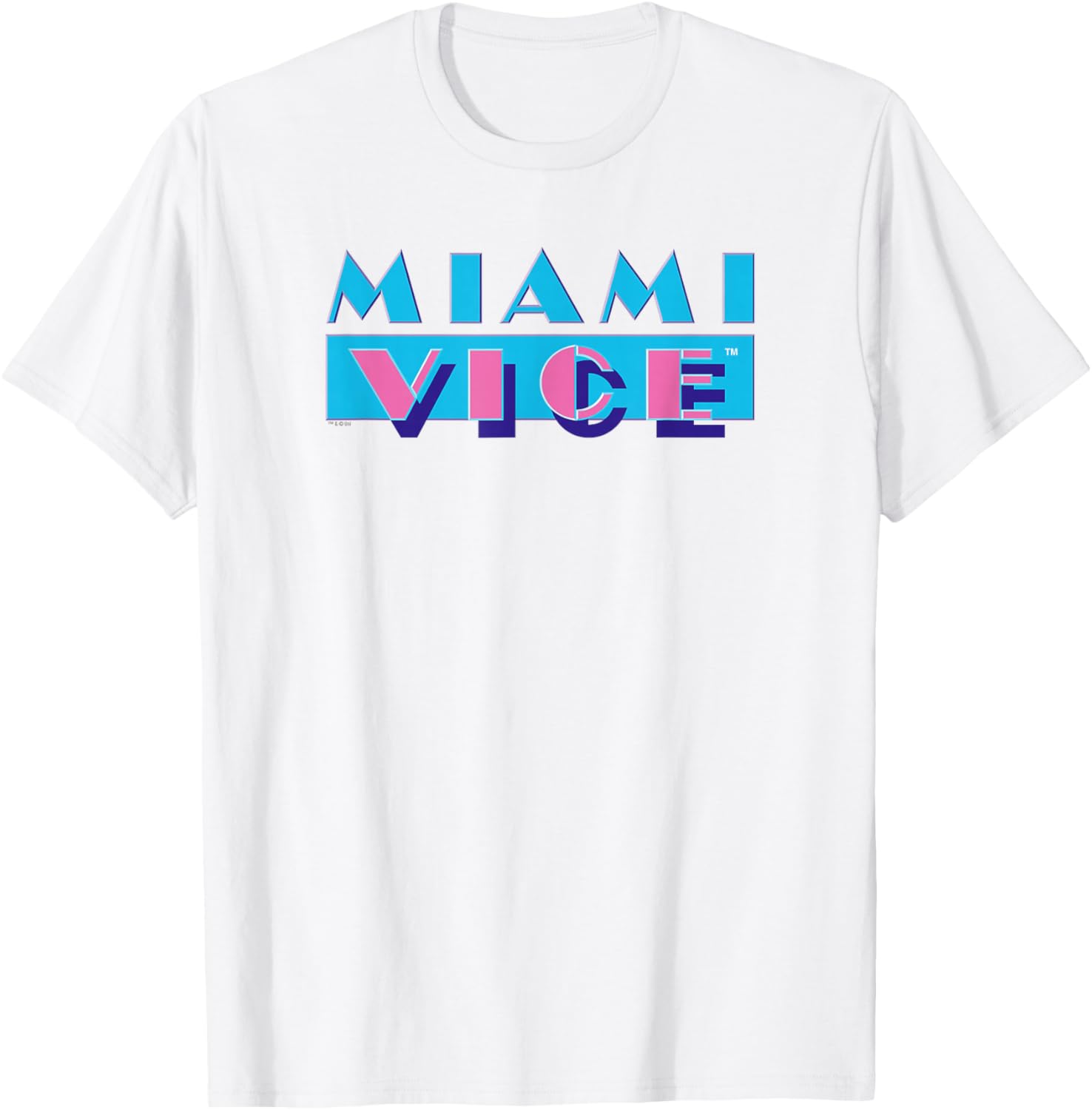 Miami Vice Retro Logo T-Shirt for Stylish Fans of the Classic Series - 1