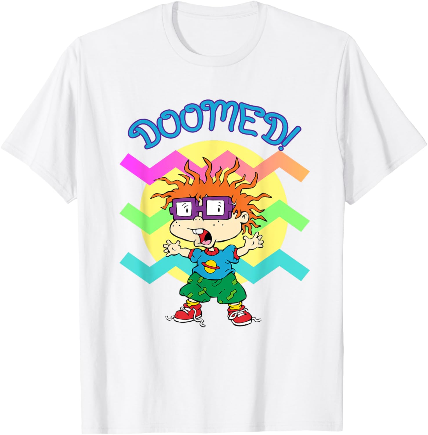 Mademark x Rugrats Chuckie We're Doomed T-Shirt for Kids and Fans - 4