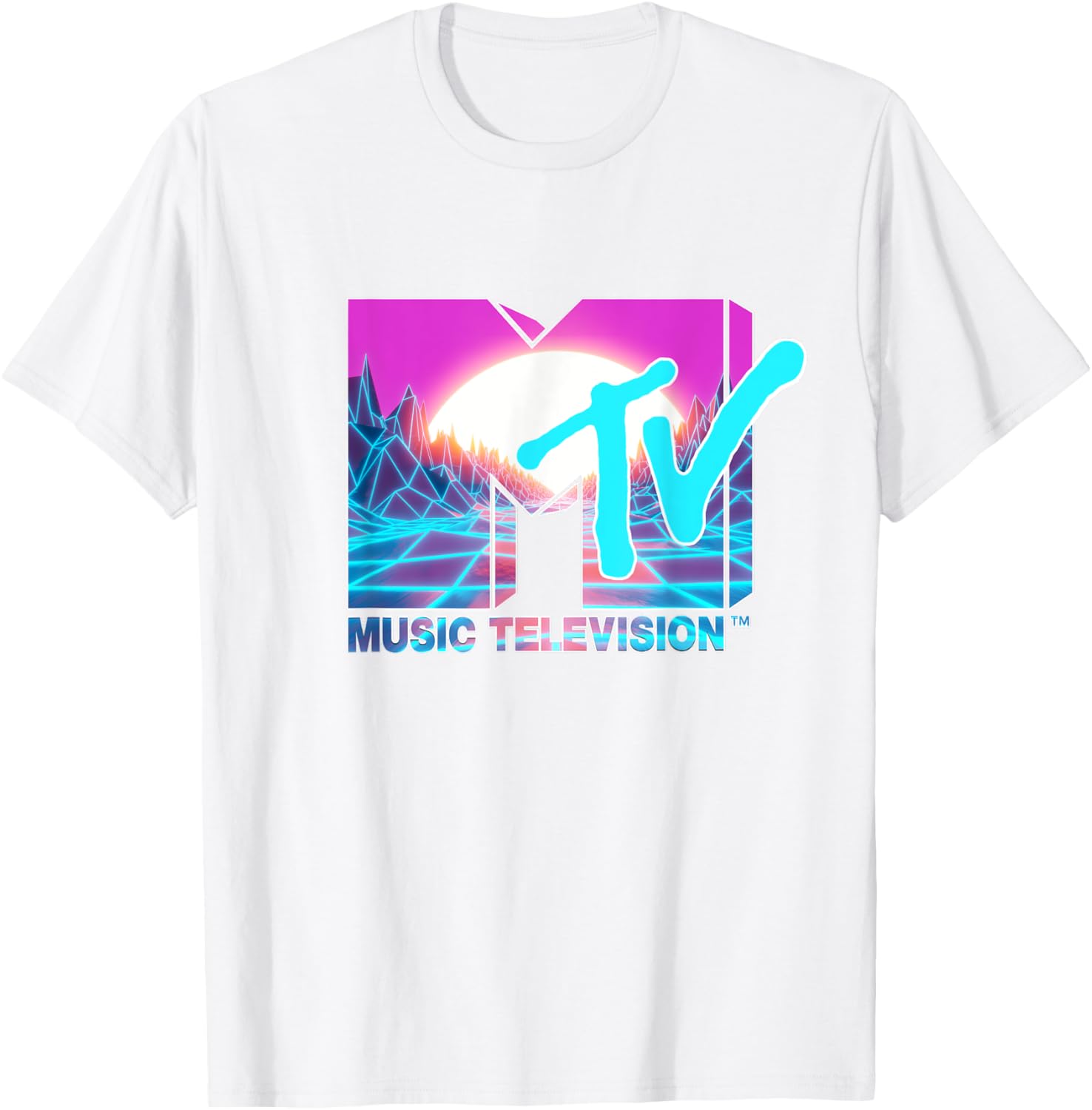Mademark x MTV Official Logo T-Shirt with Sun and World Graphic - 15