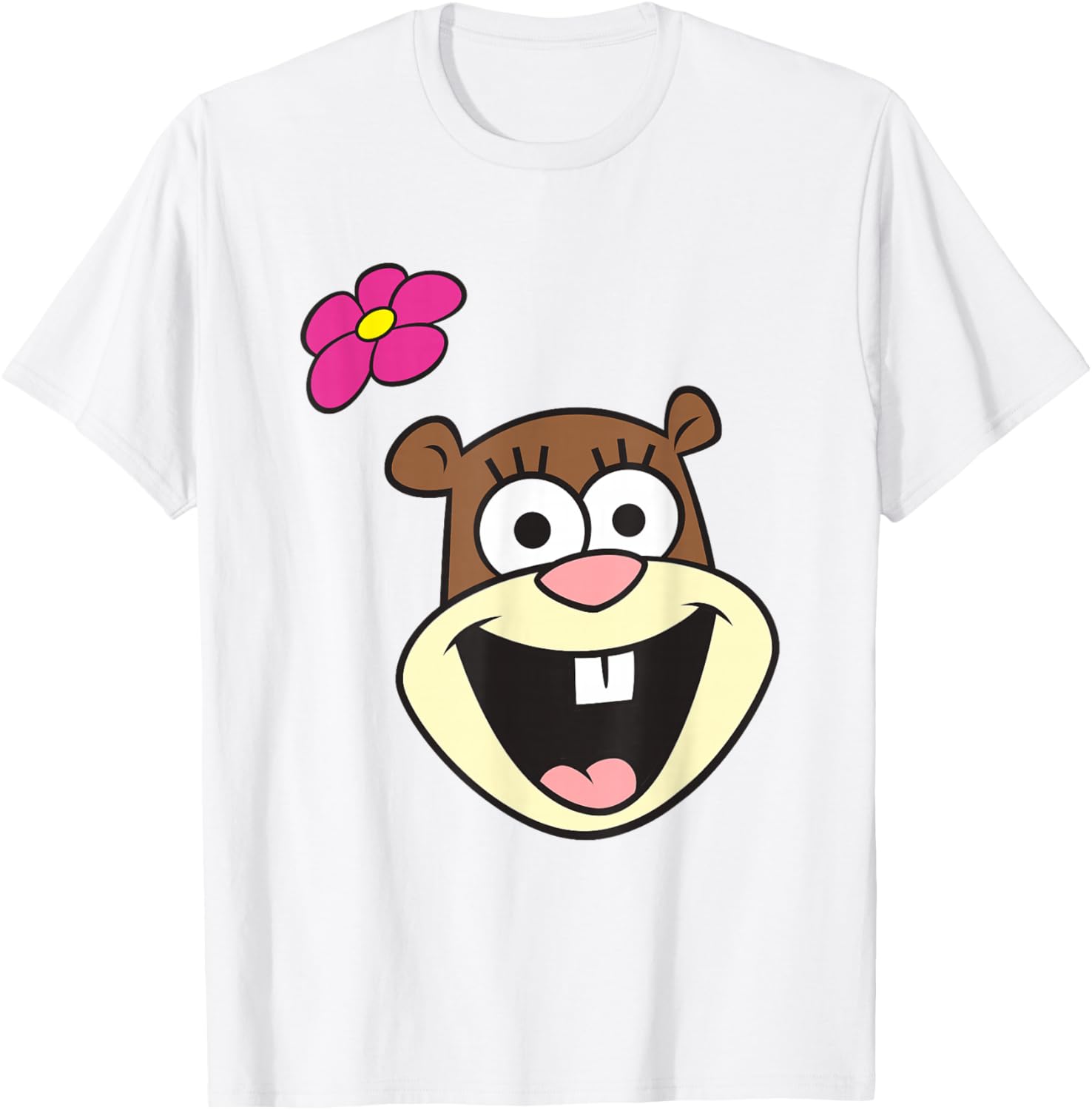 SpongeBob SquarePants Sandy Cheeks Big Face T-Shirt for Fun Style - 4